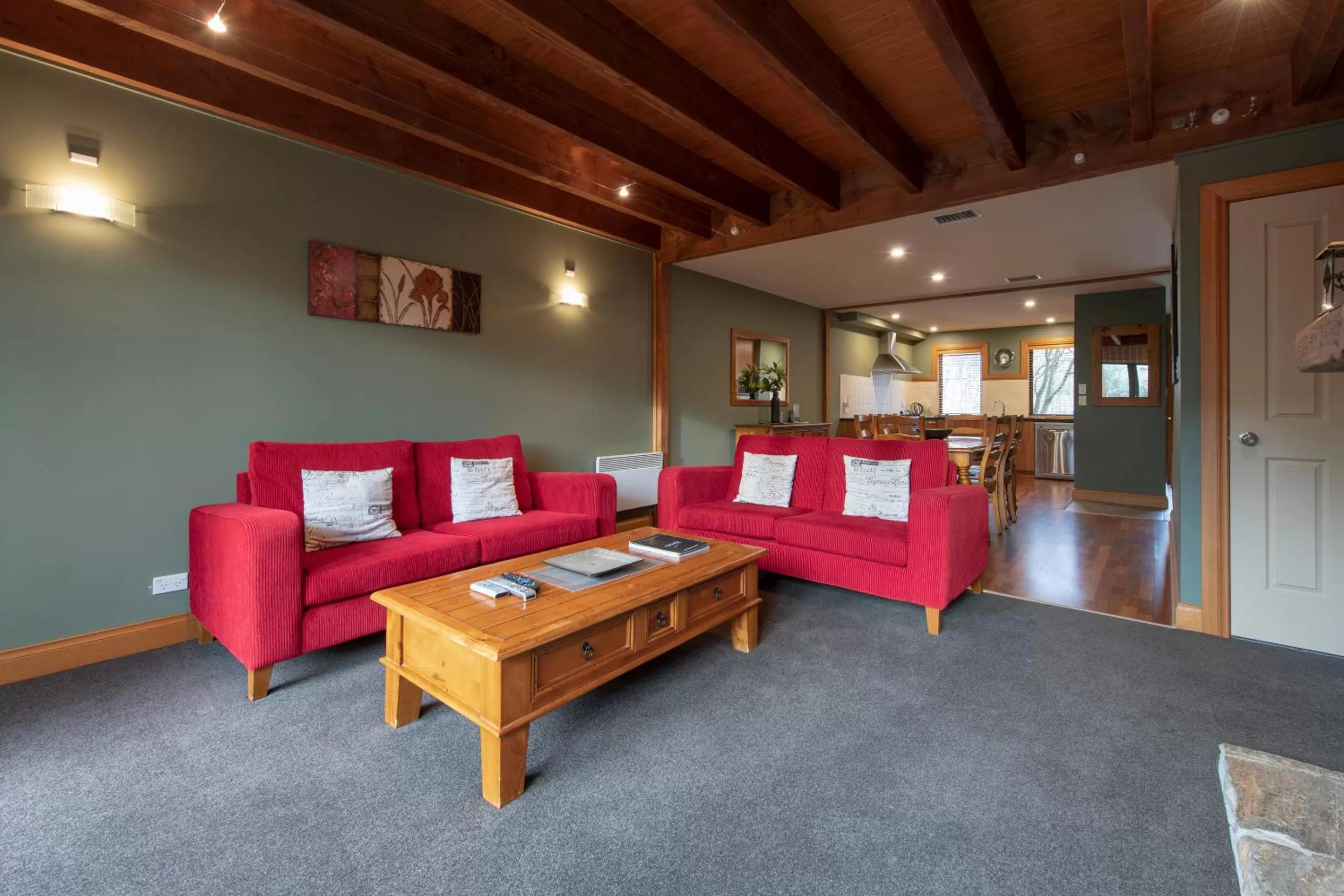 Living room in Wanaka Luxury Apartments