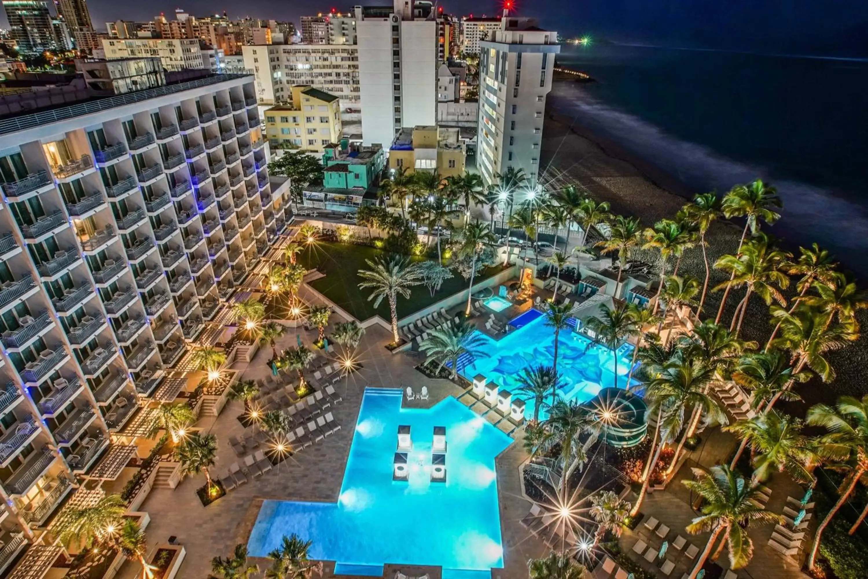 Swimming pool, Pool View in San Juan Marriott Resort and Stellaris Casino