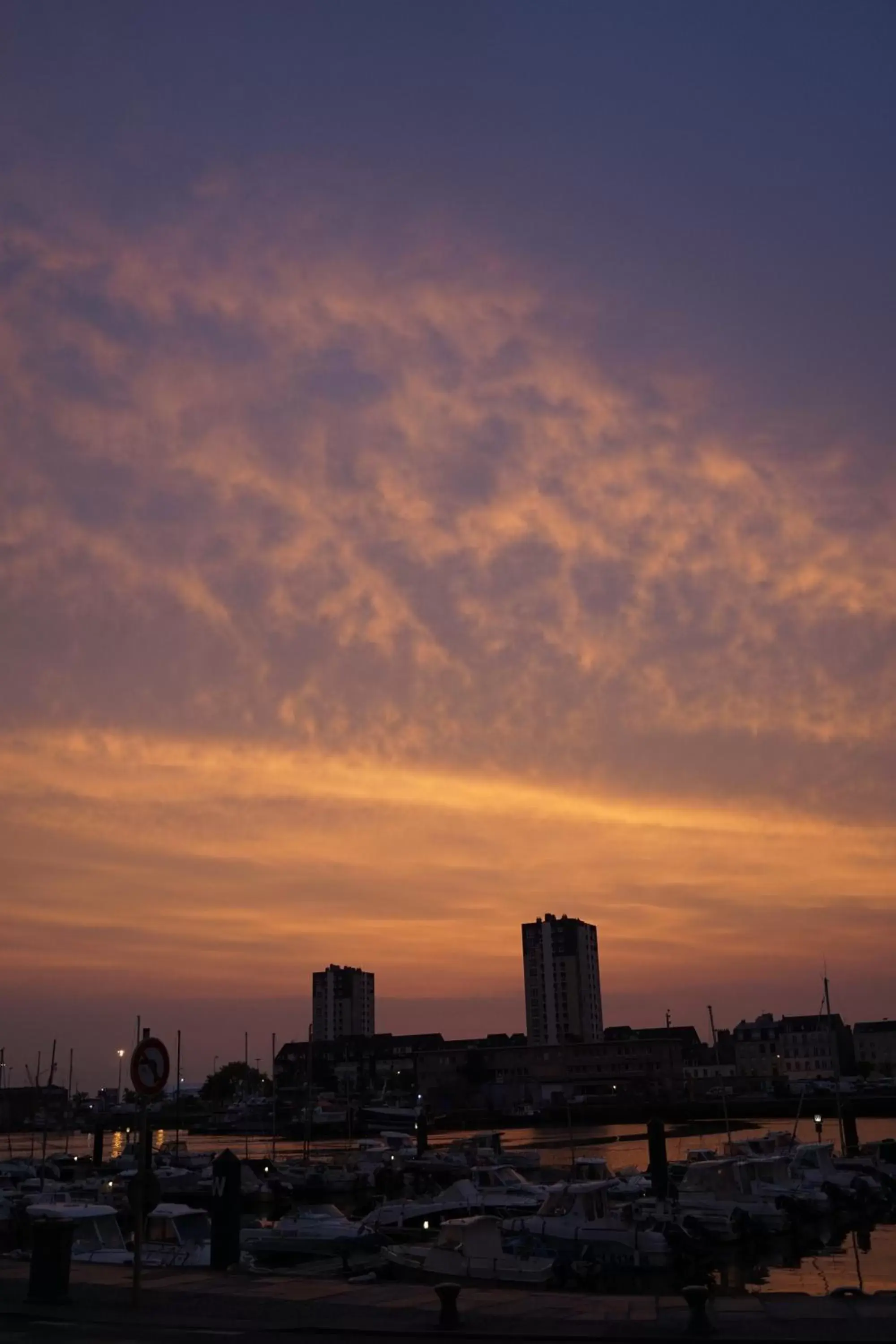 Sunset in Ambassadeur Hotel - Cherbourg Port de Plaisance