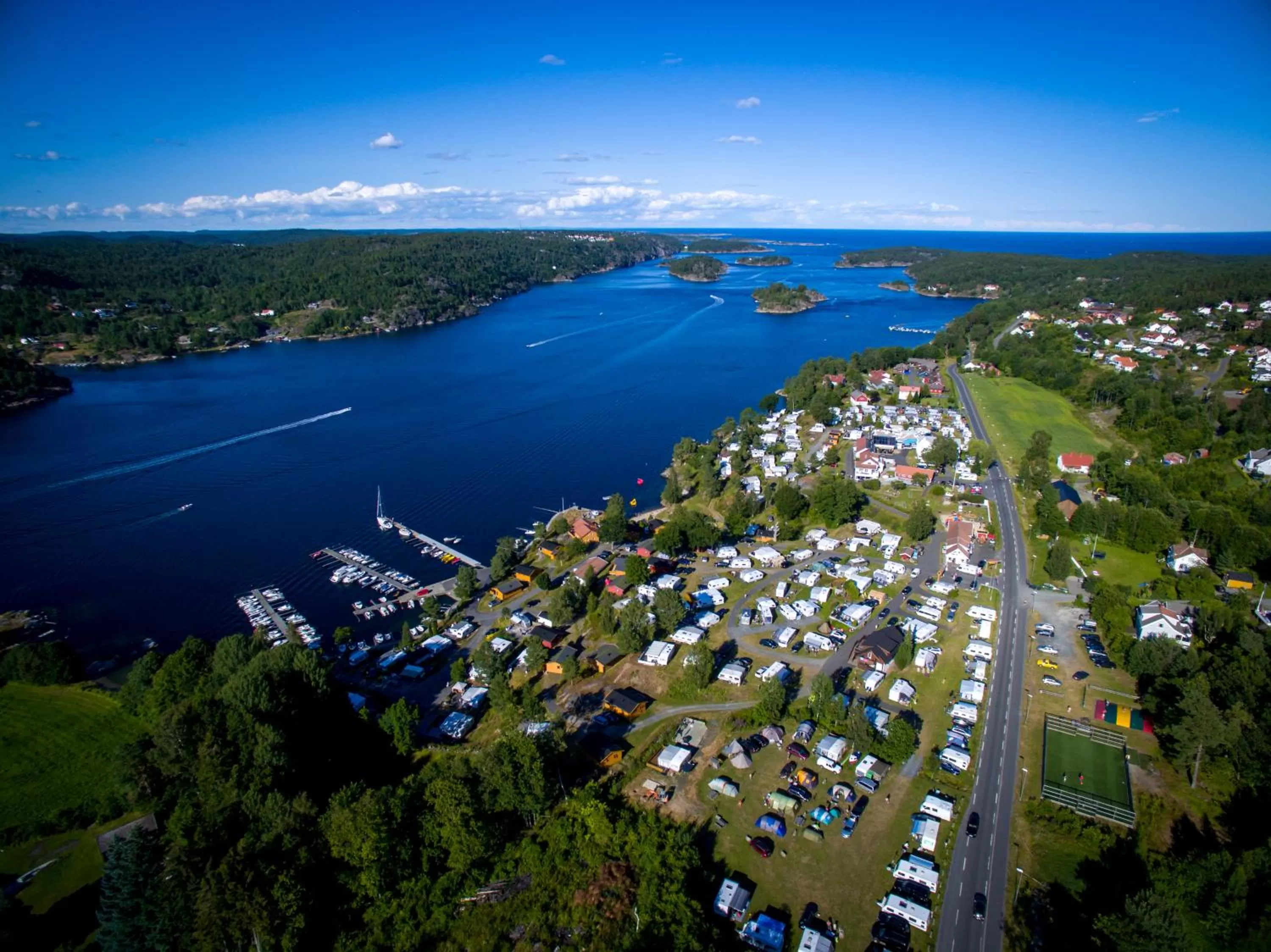 Bird's eye view in Sørlandet Feriesenter