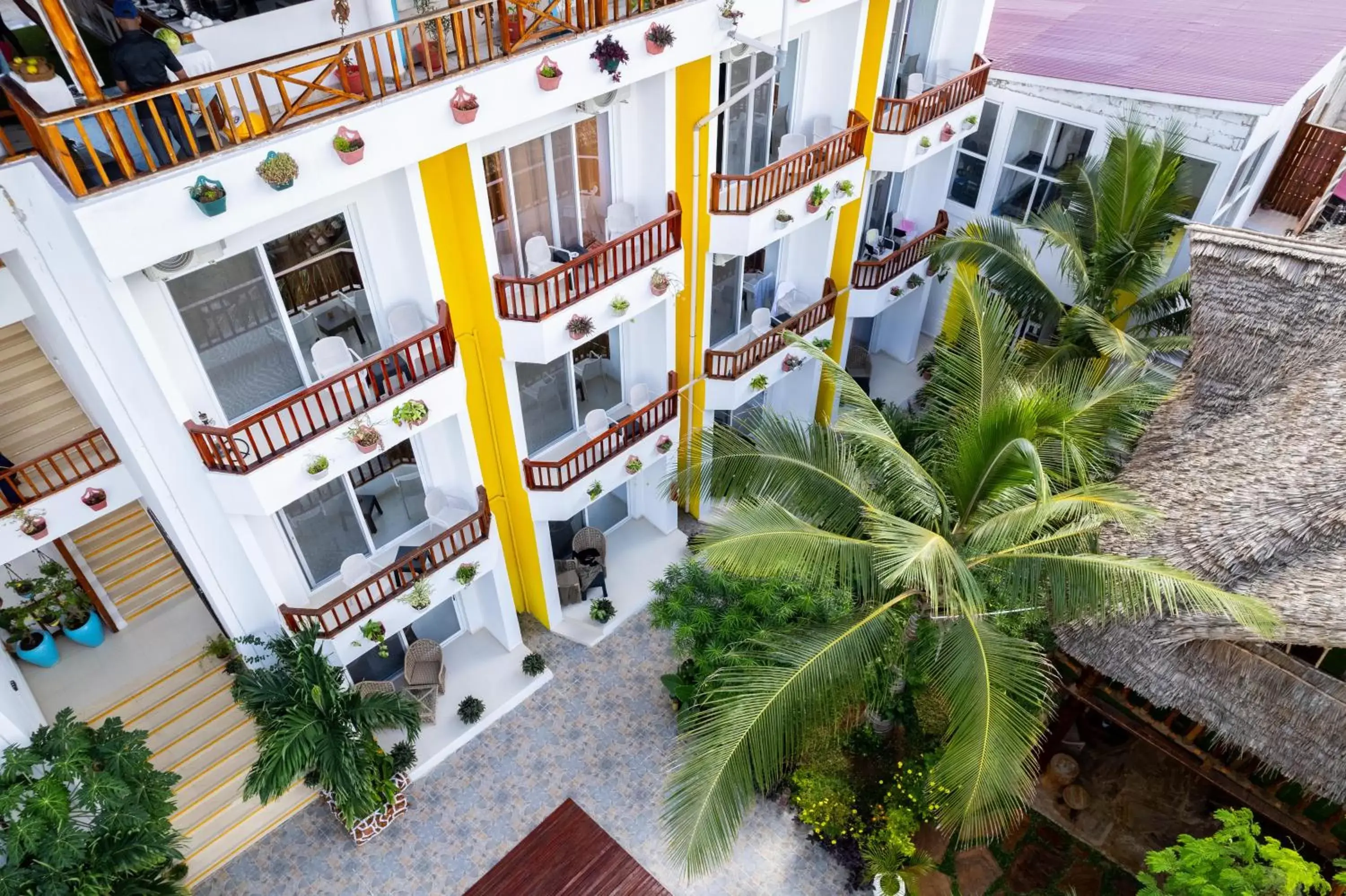 Balcony/Terrace, Property Building in Canary Nungwi Hotel & Free SPA