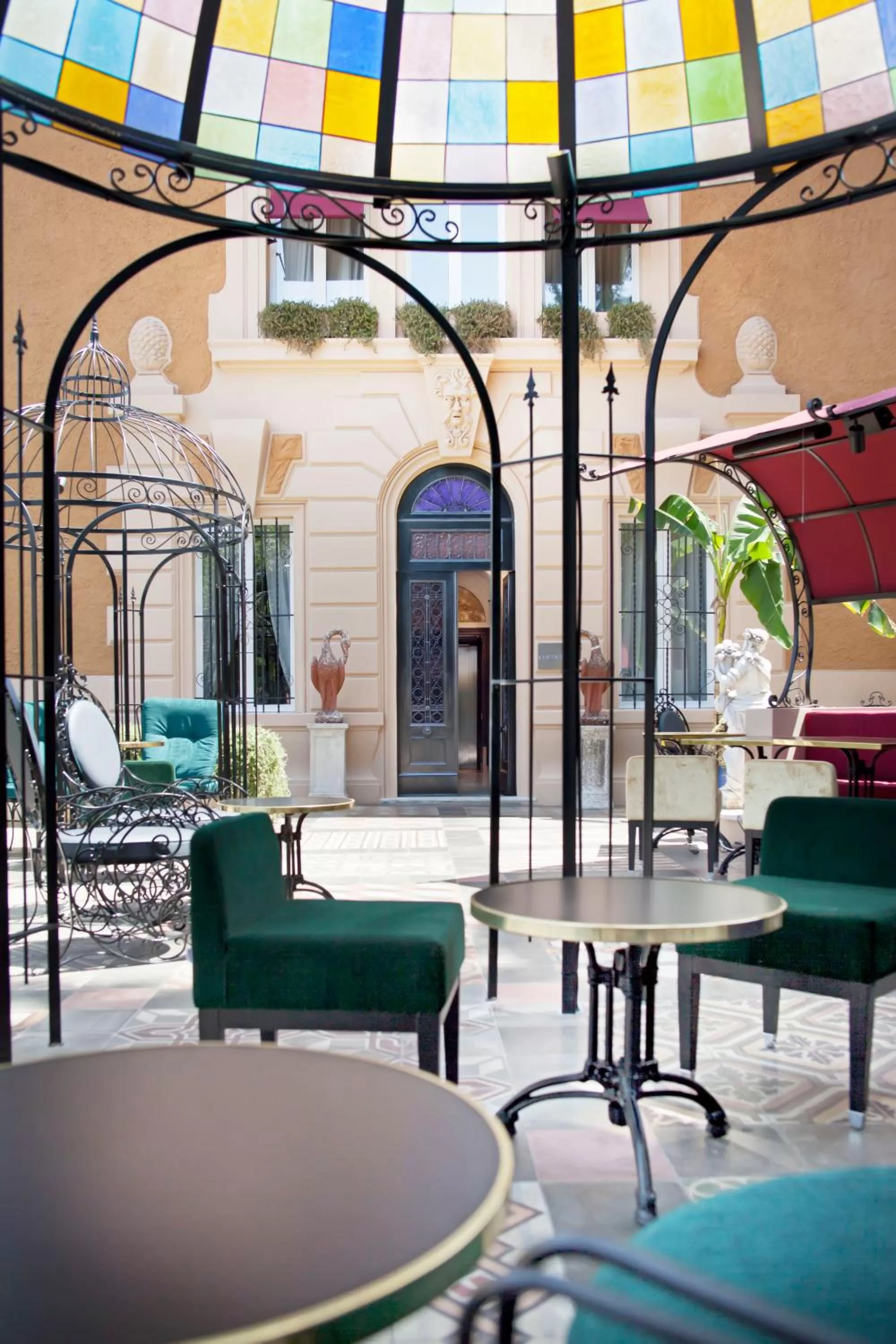 Garden in Hotel The Corner Roma