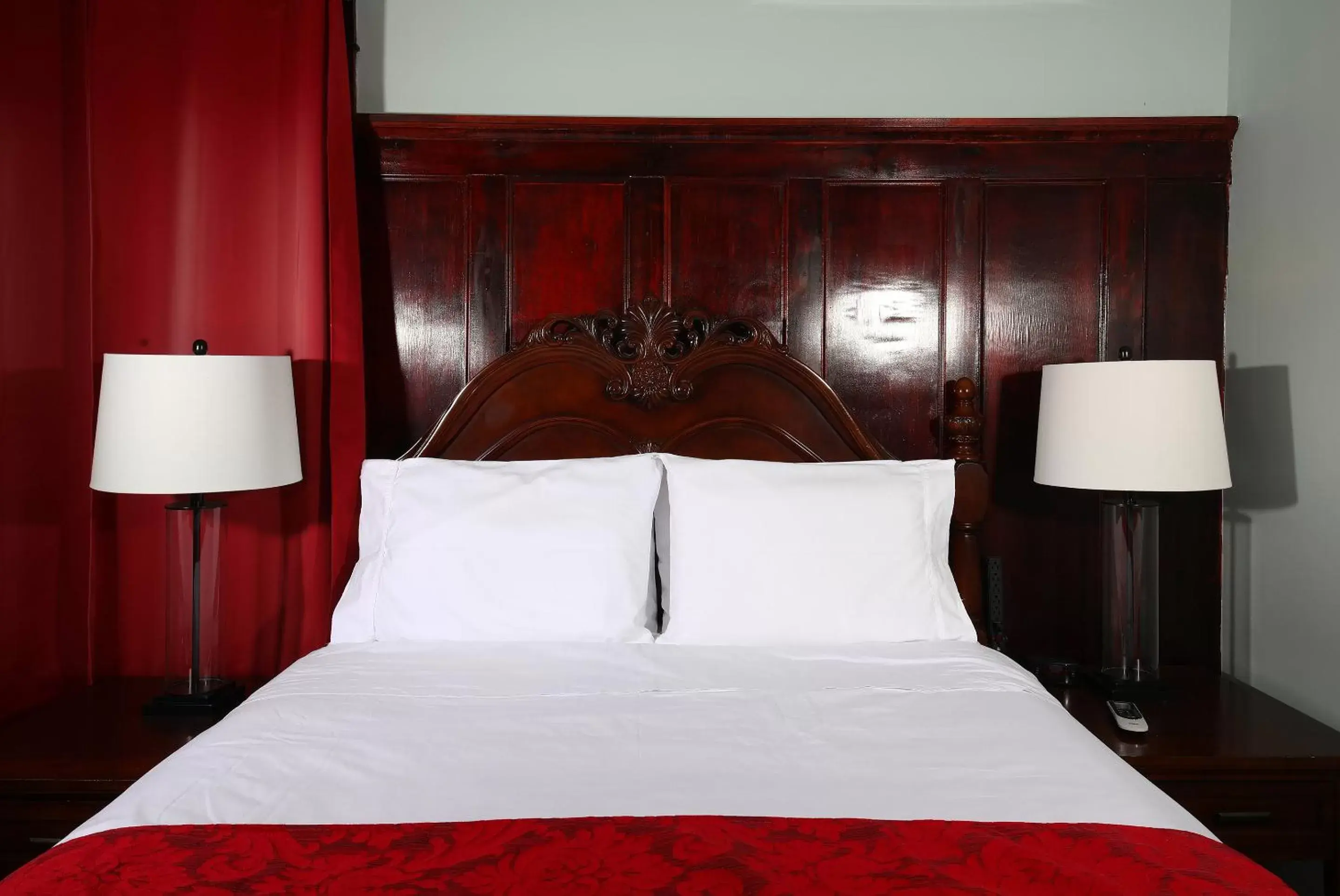 Bed in The Eden Hall Inn