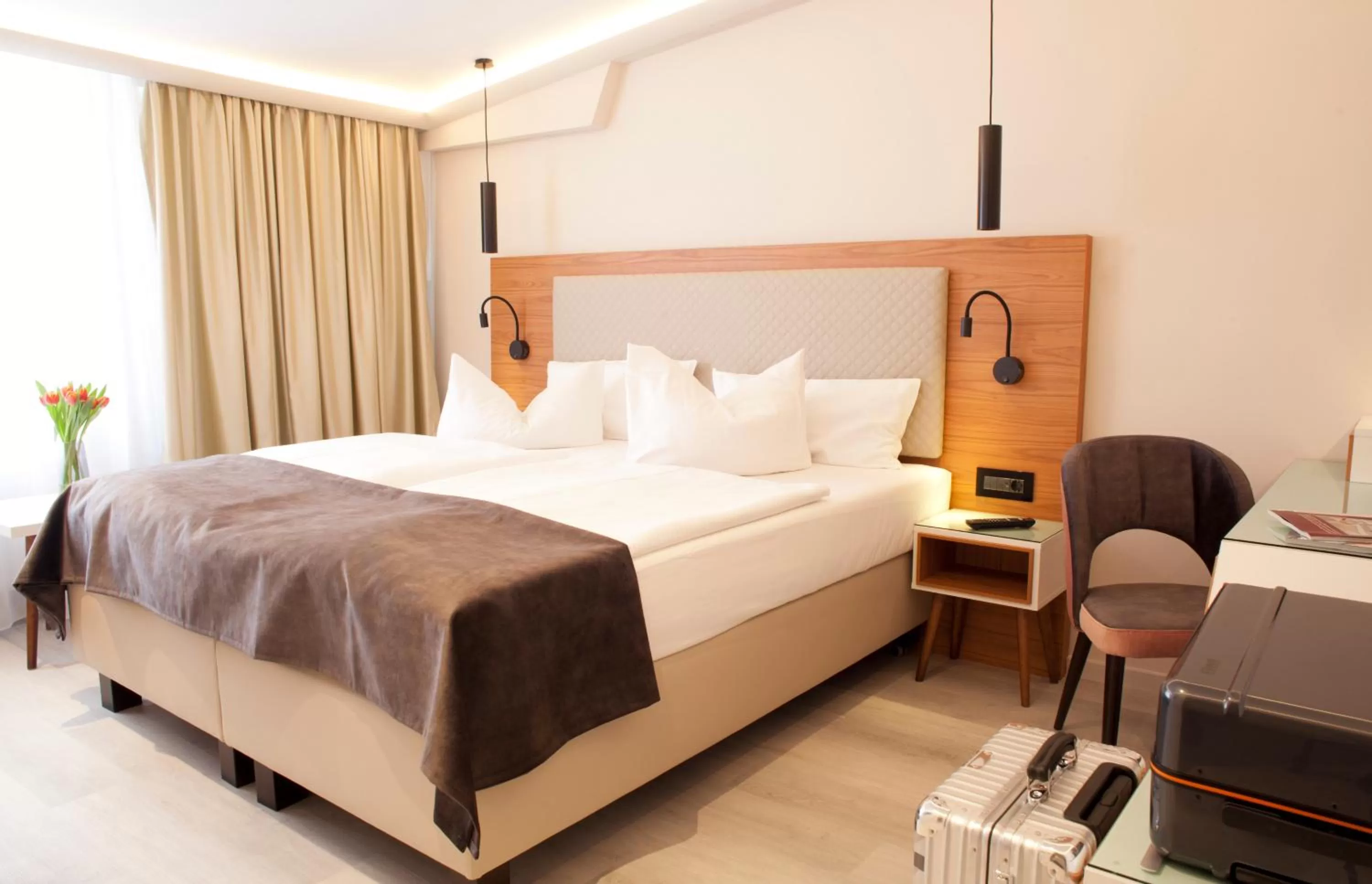 Bed in Hotel Schweriner Hof