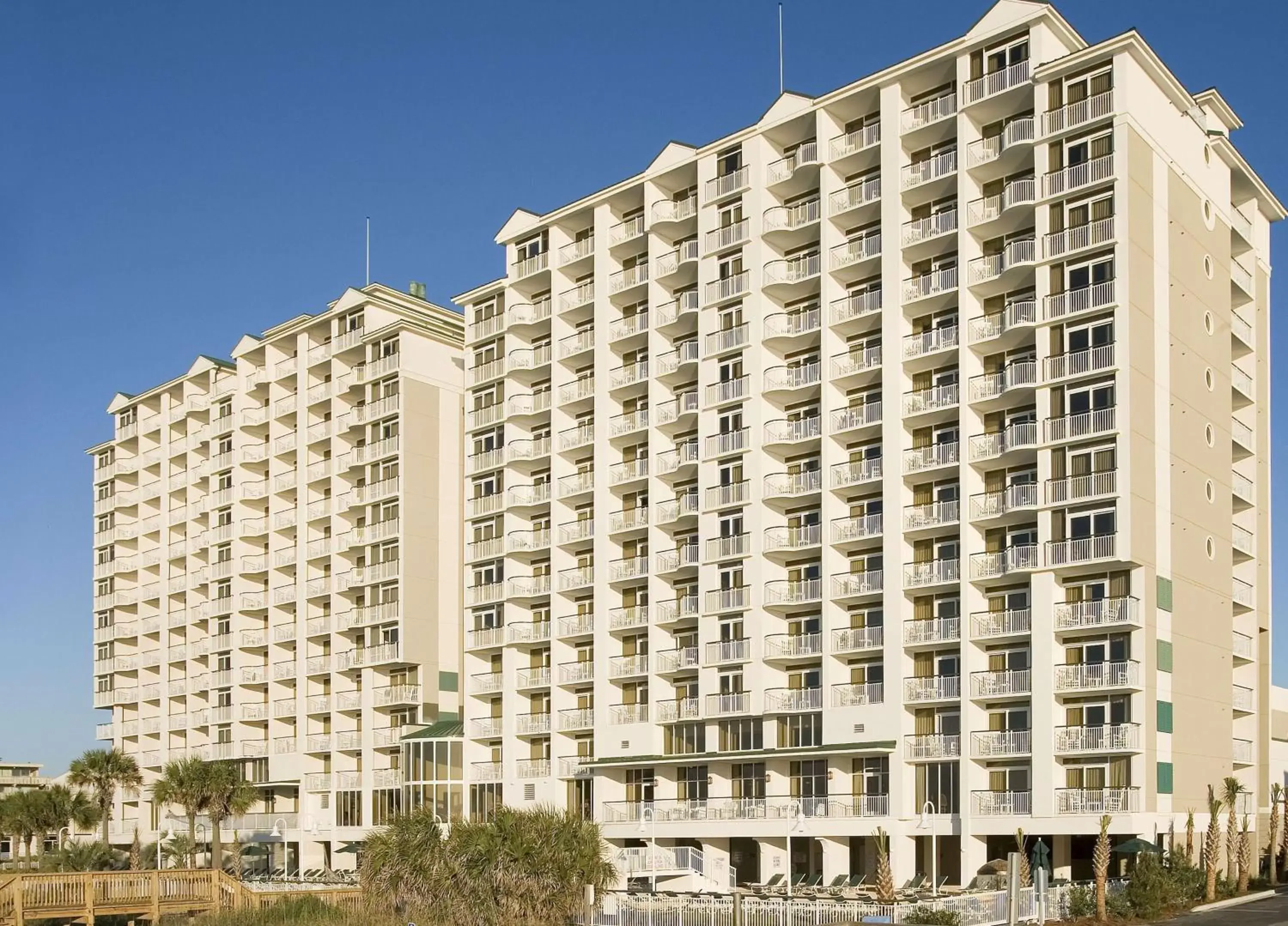 Property building in Hampton Inn & Suites Myrtle Beach Oceanfront Property building in Hampton Inn & Suites Myrtle Beach Oceanfront