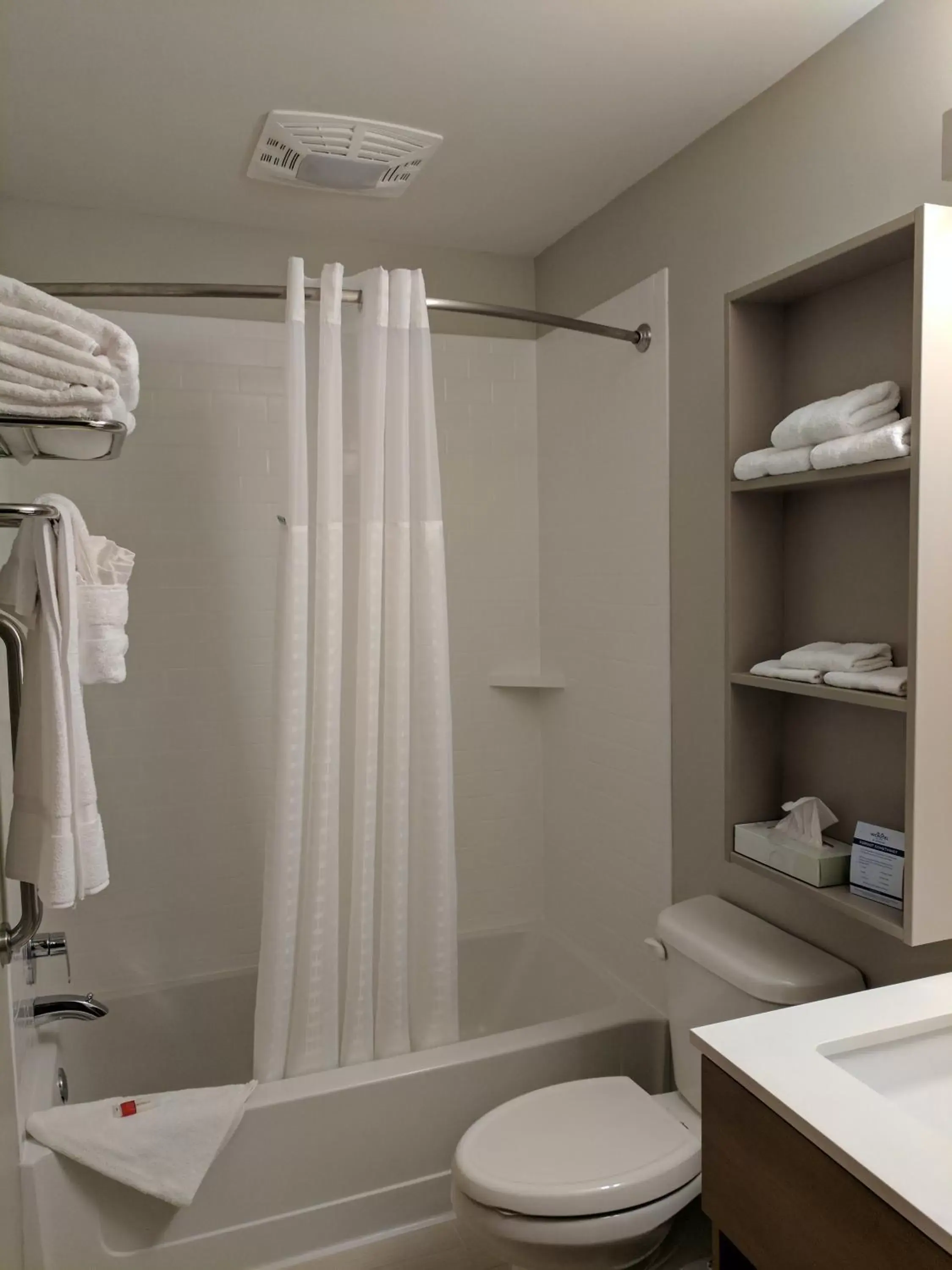 Shower, Bathroom in Microtel Inn & Suites by Wyndham Clarion