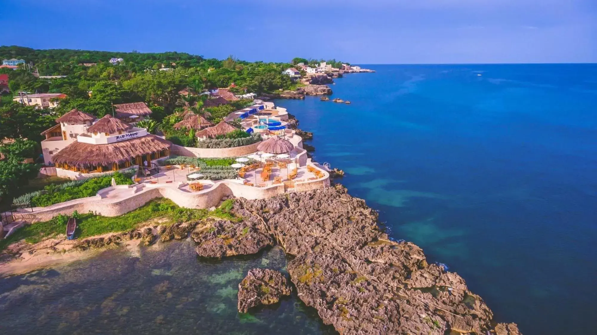 Property building, Bird's-eye View in Ocean Cliff Hotel Negril Limited