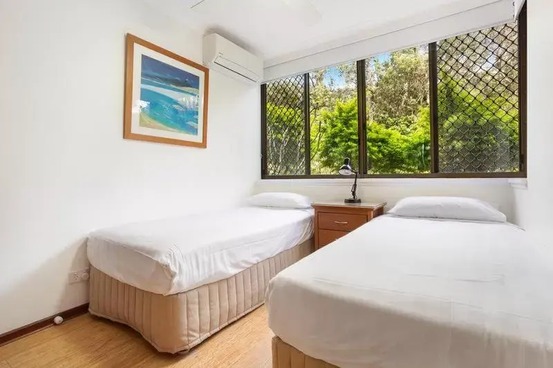 Bedroom, Bed in Byron Pacific Apartments - On Clarkes Beach