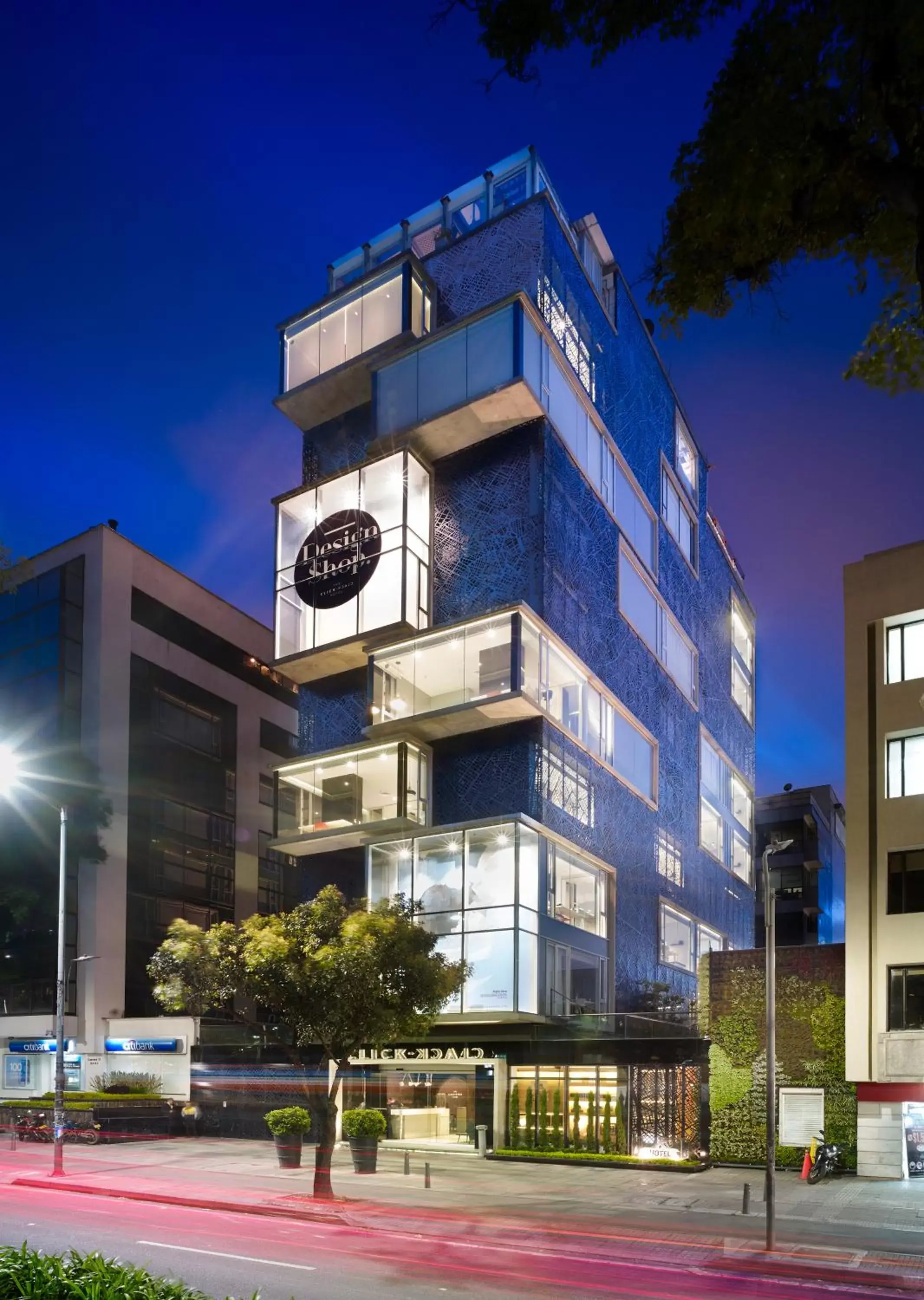 Facade/entrance in The Click Clack Hotel Bogotá