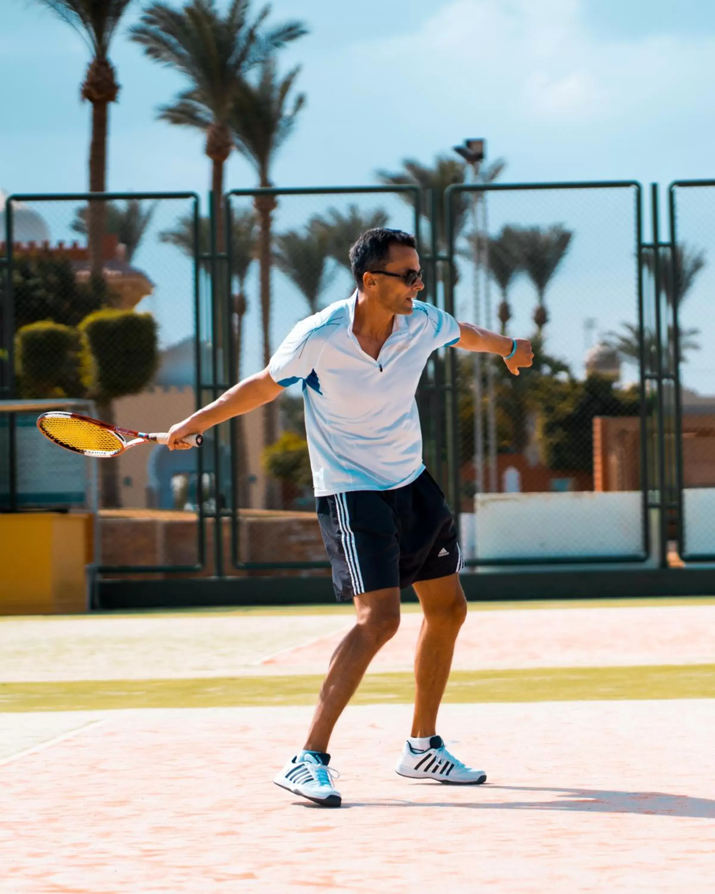 Tennis court in Sunrise Garden Beach Resort