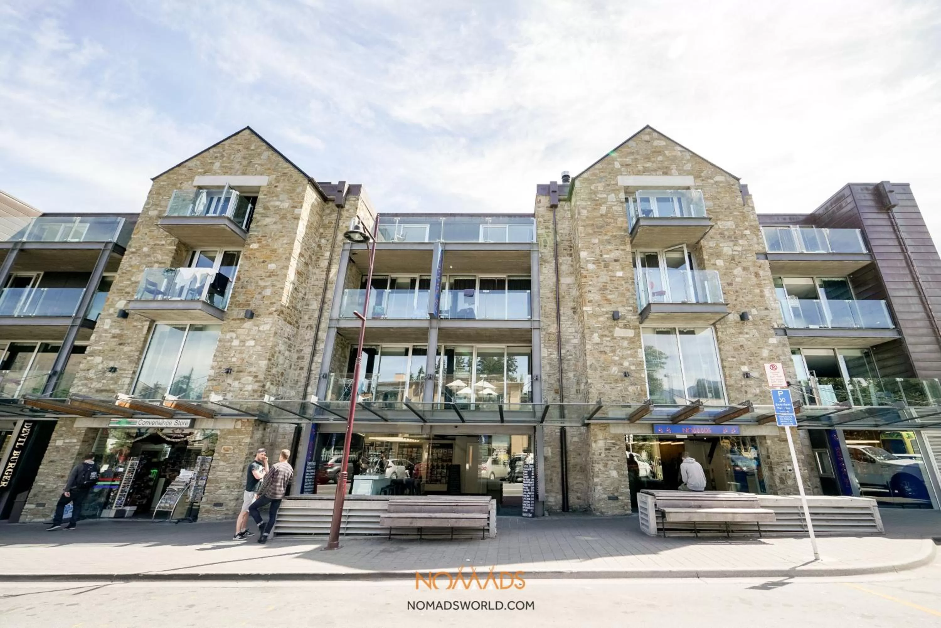 Facade/entrance in Nomads Queenstown Hostel