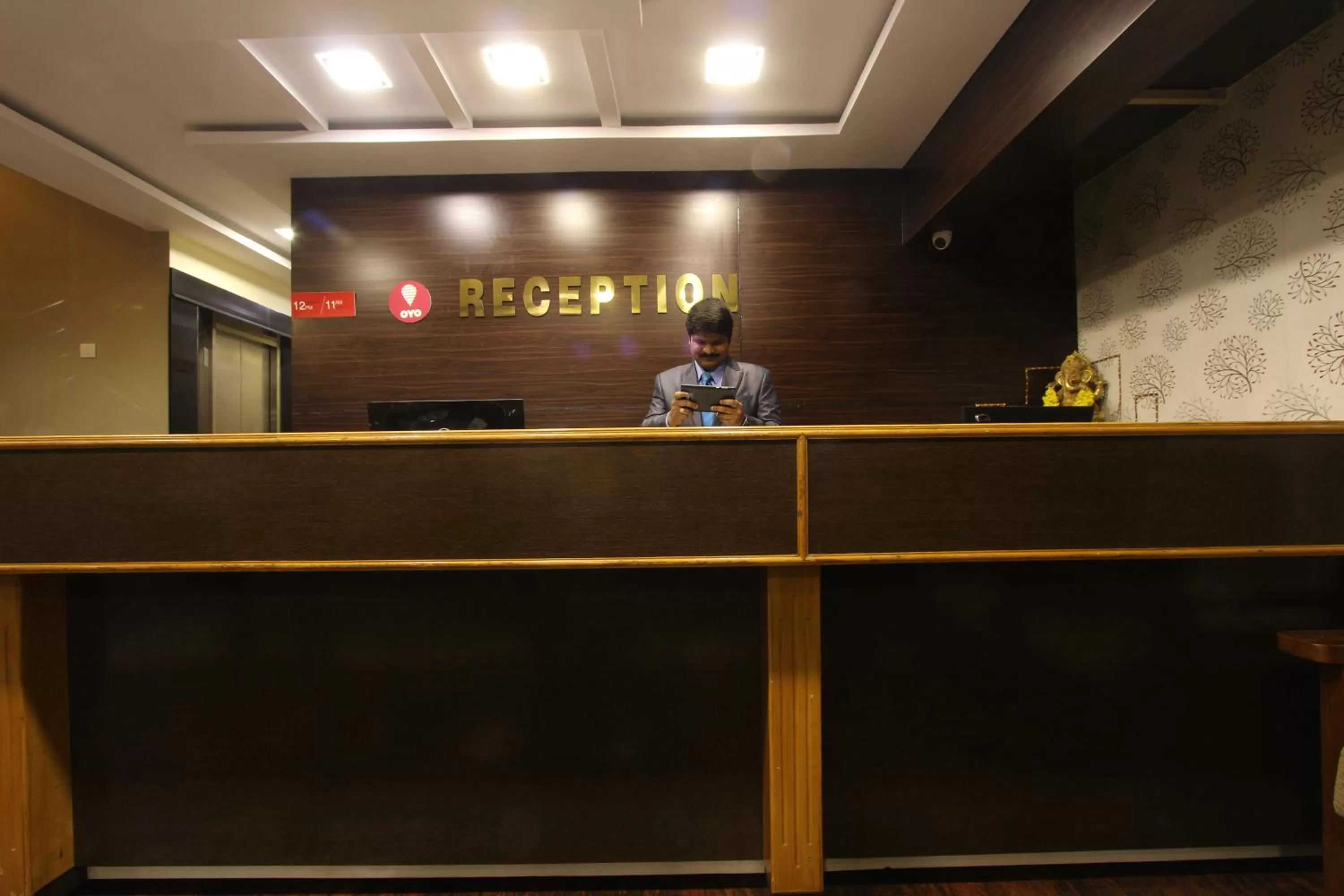 Lobby or reception in The Grand Inn Mysore