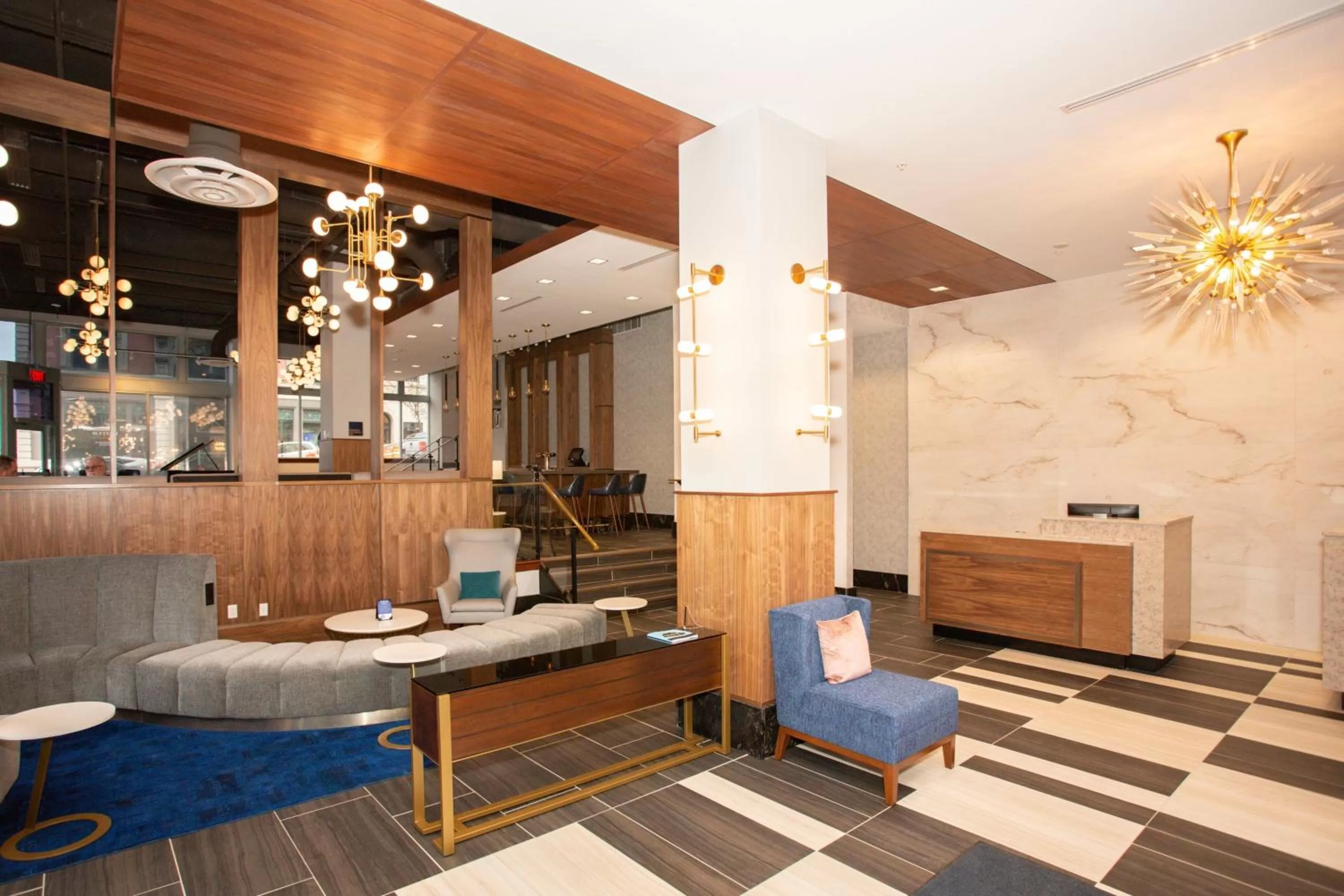 Lobby or reception in BLU-Tique, Akron, a Tribute Portfolio Hotel
