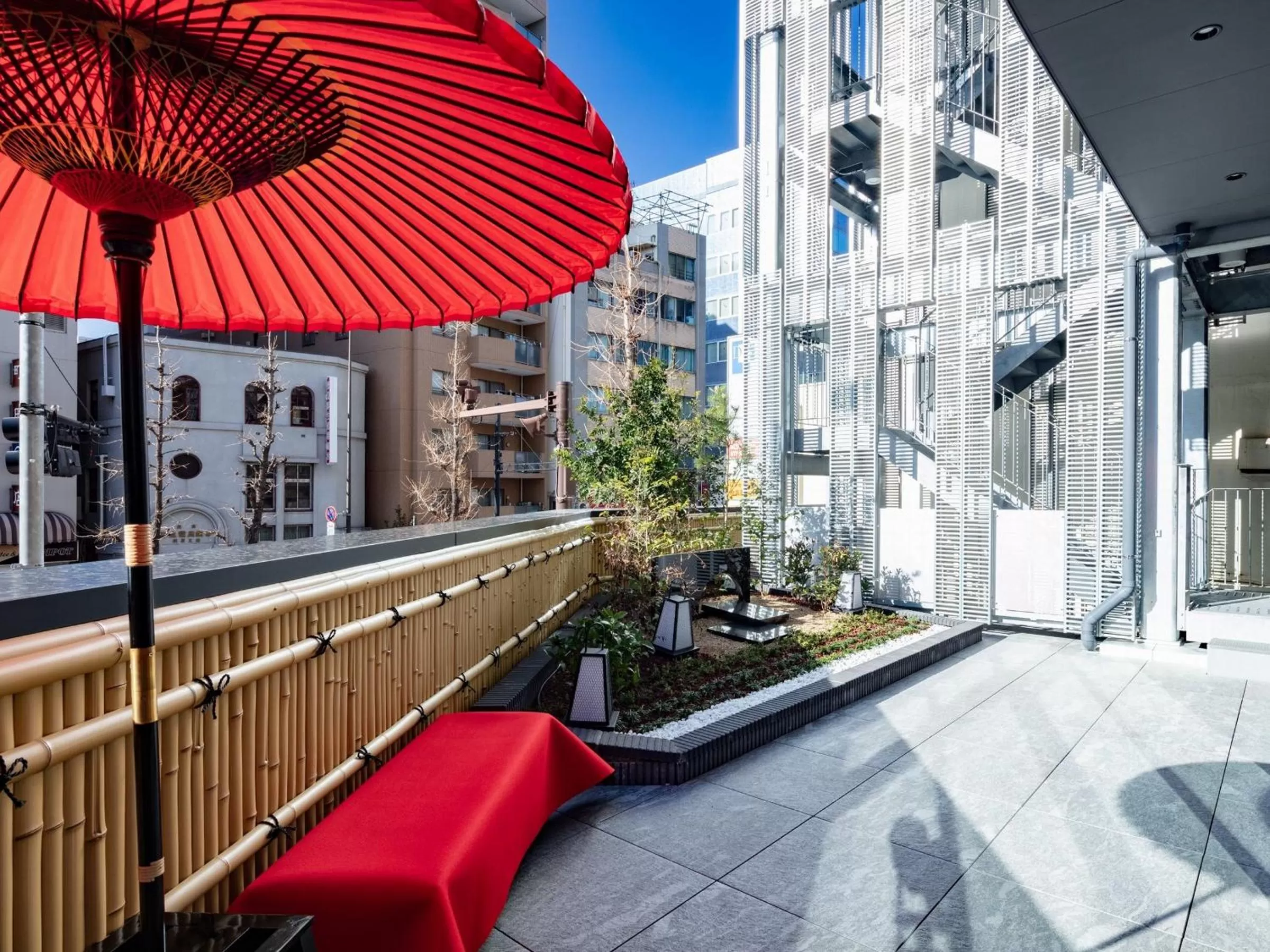 Balcony/Terrace in Tosei Hotel Cocone Asakusa Kuramae