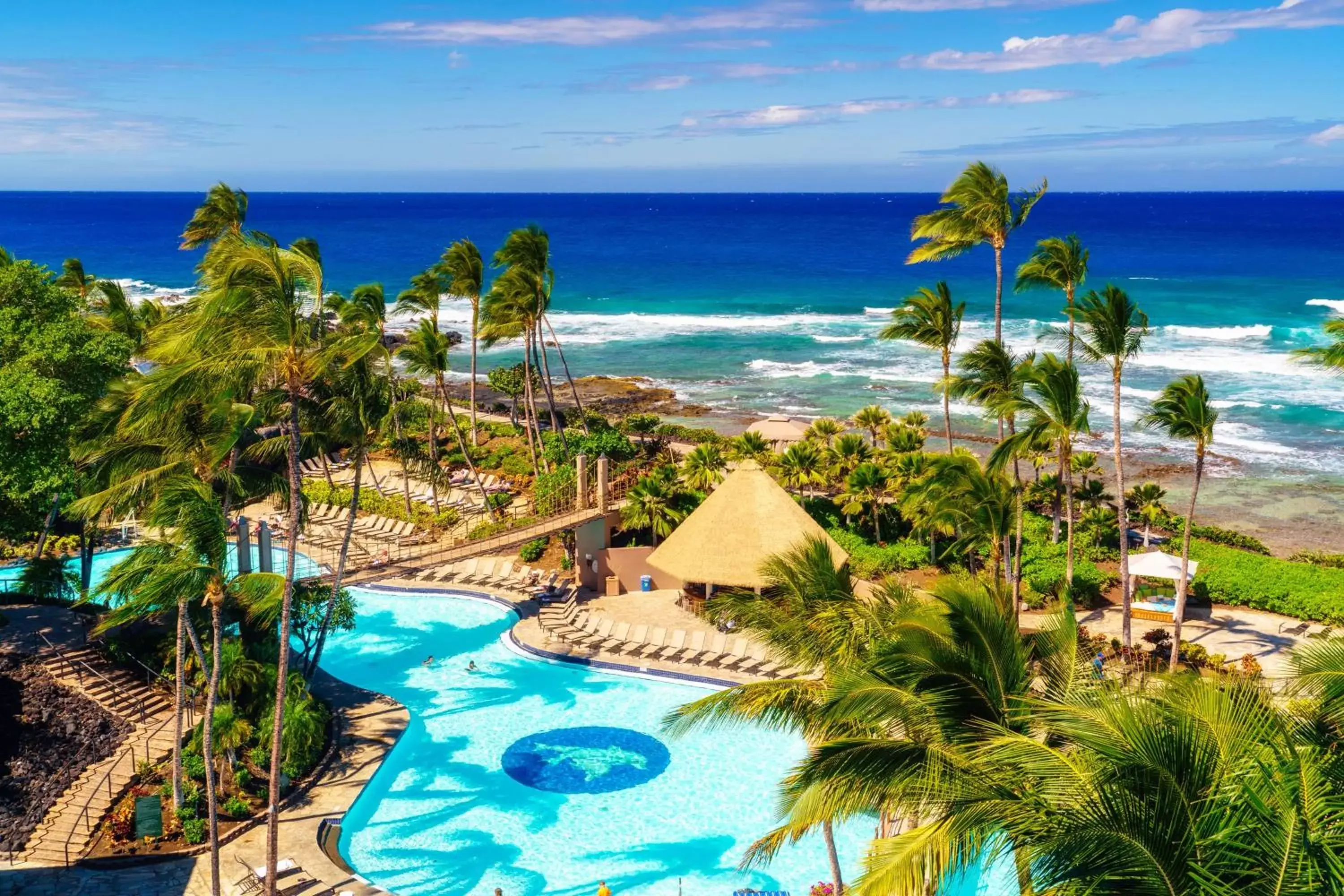 Pool View in Hilton Waikoloa Village