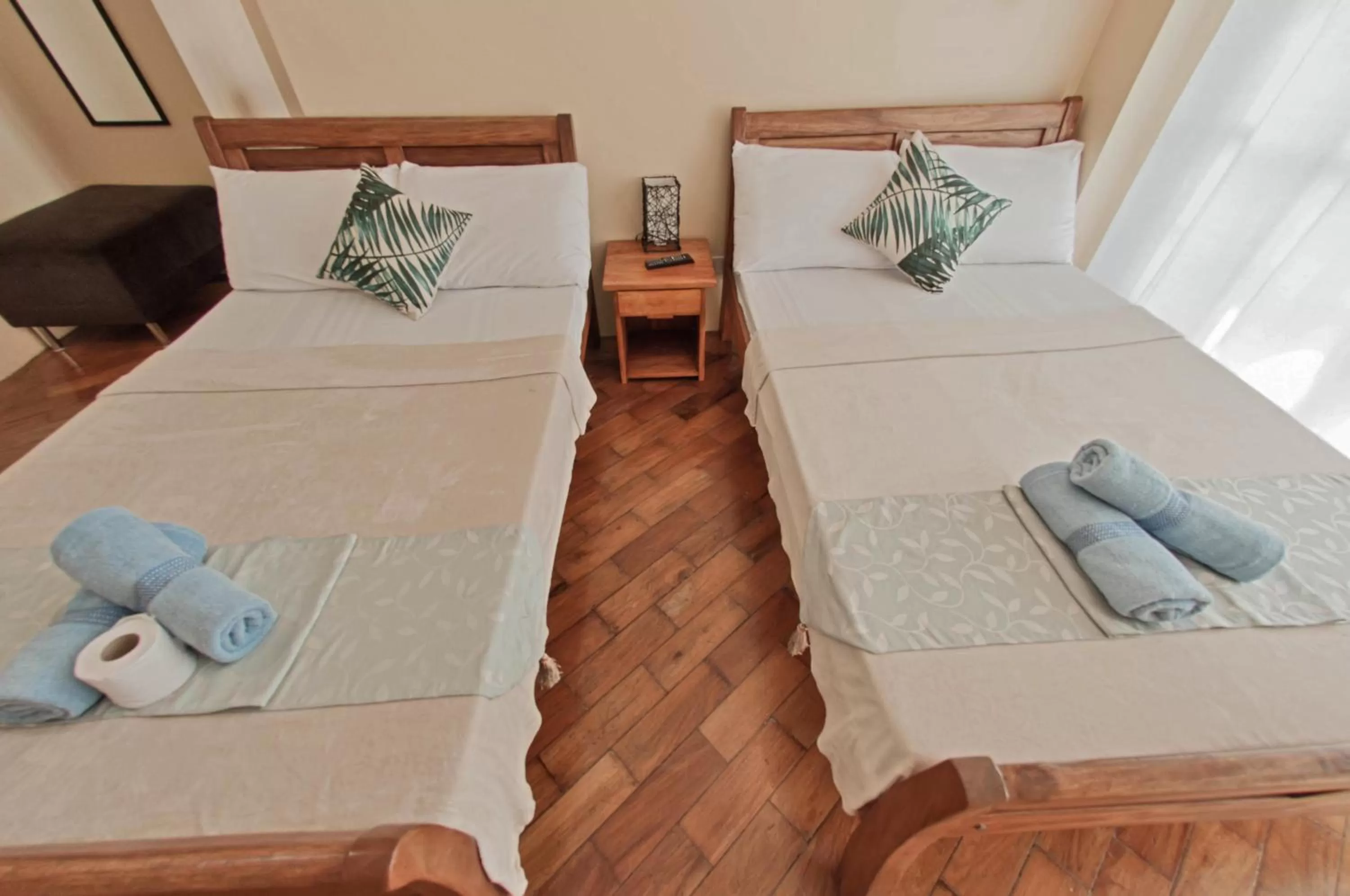 Bed in The Half House by Elmar Cabin