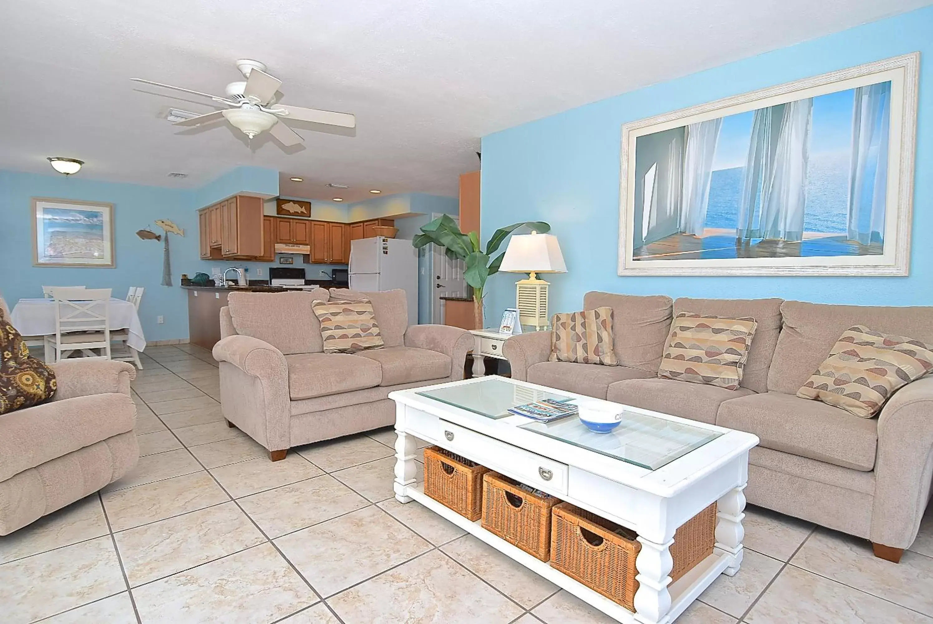 Seating Area in A Beach Retreat on Casey Key