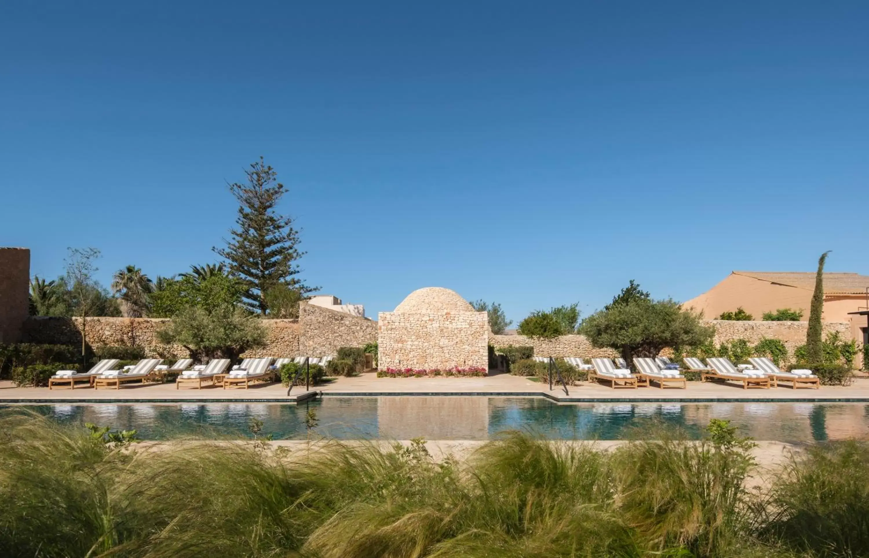 Pool view in Can Ferrereta