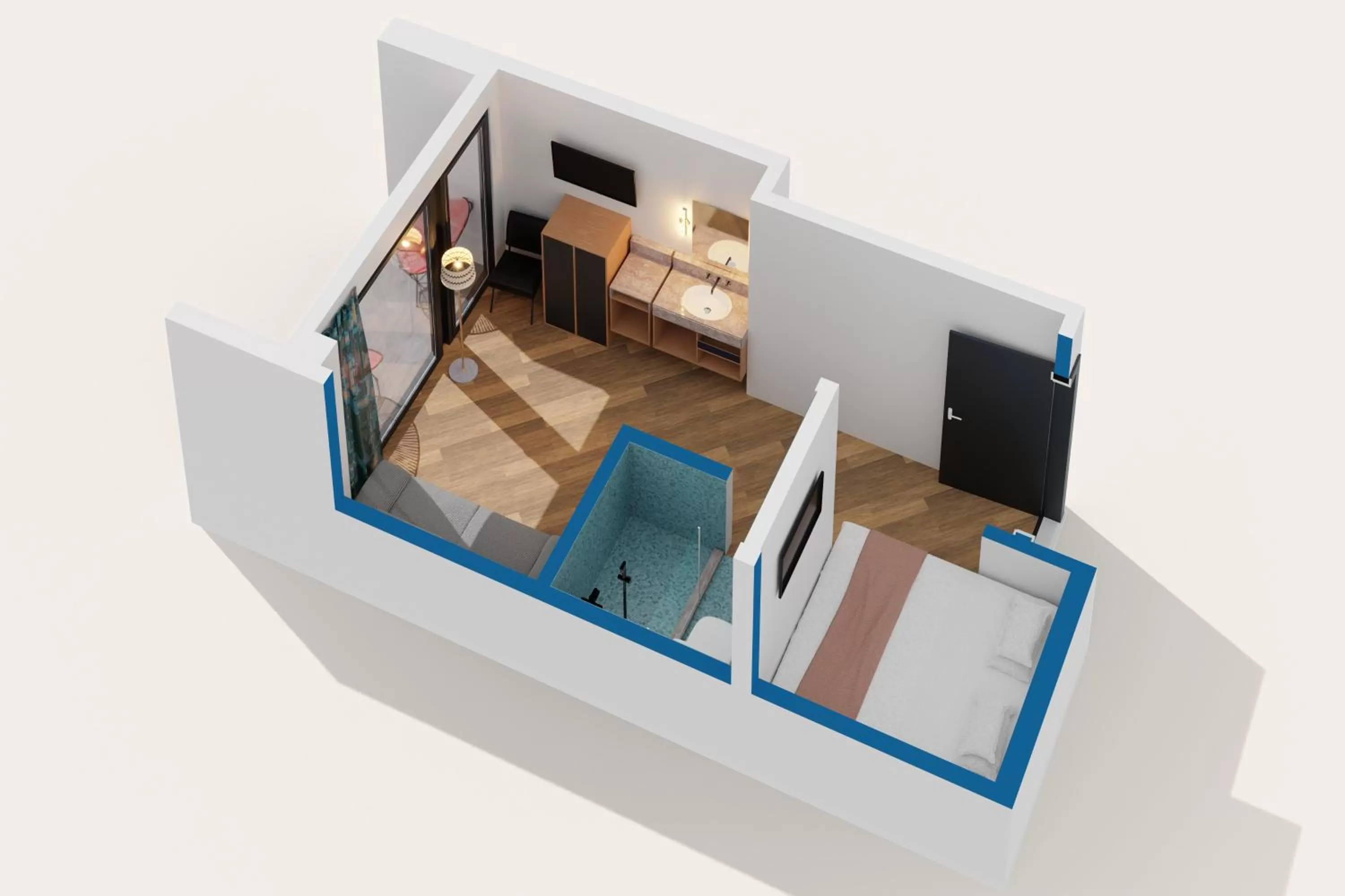 Bedroom in The Hotel Castro San Francisco