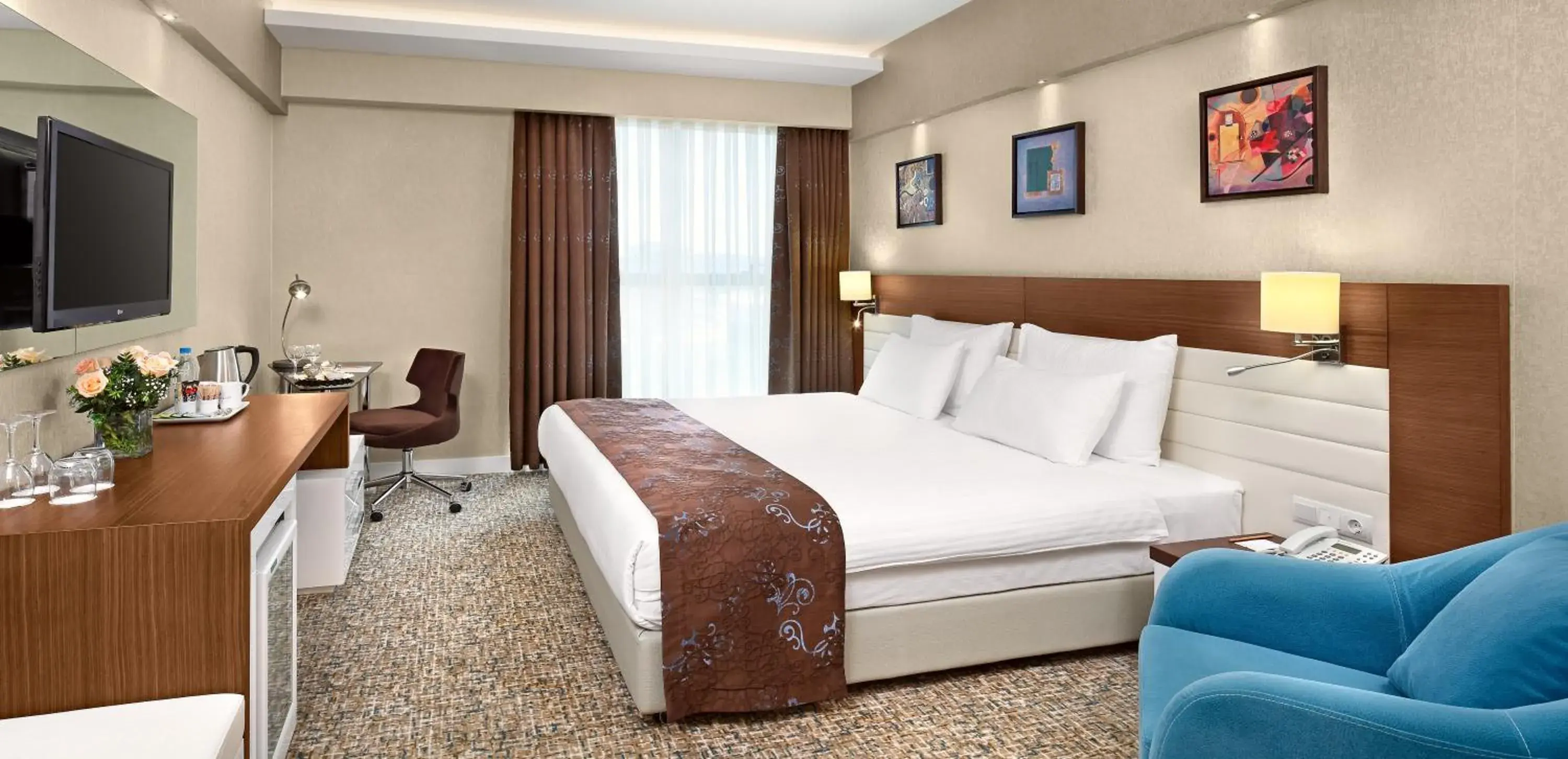 Bed in The Merlot Hotel Eskisehir Bed in The Merlot Hotel Eskisehir