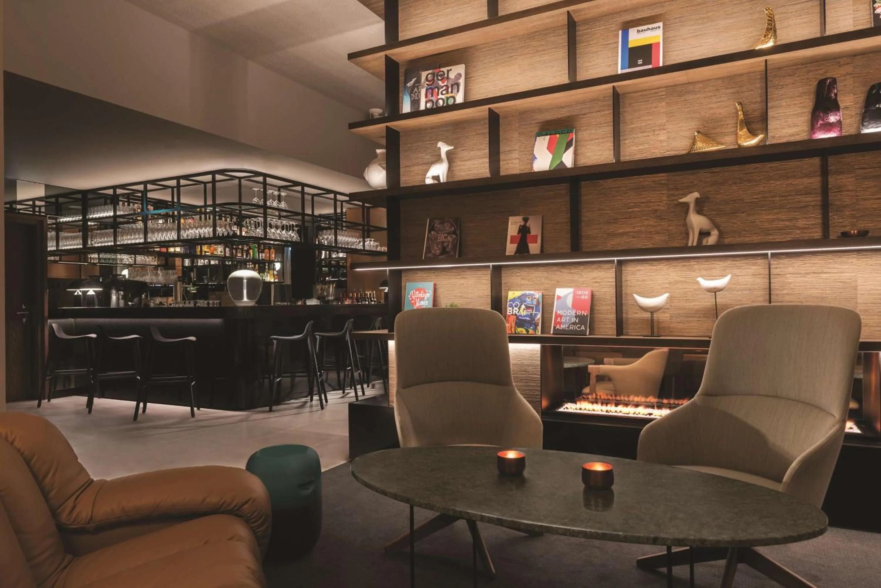 Lounge or bar in Adina Apartment Hotel Frankfurt Westend