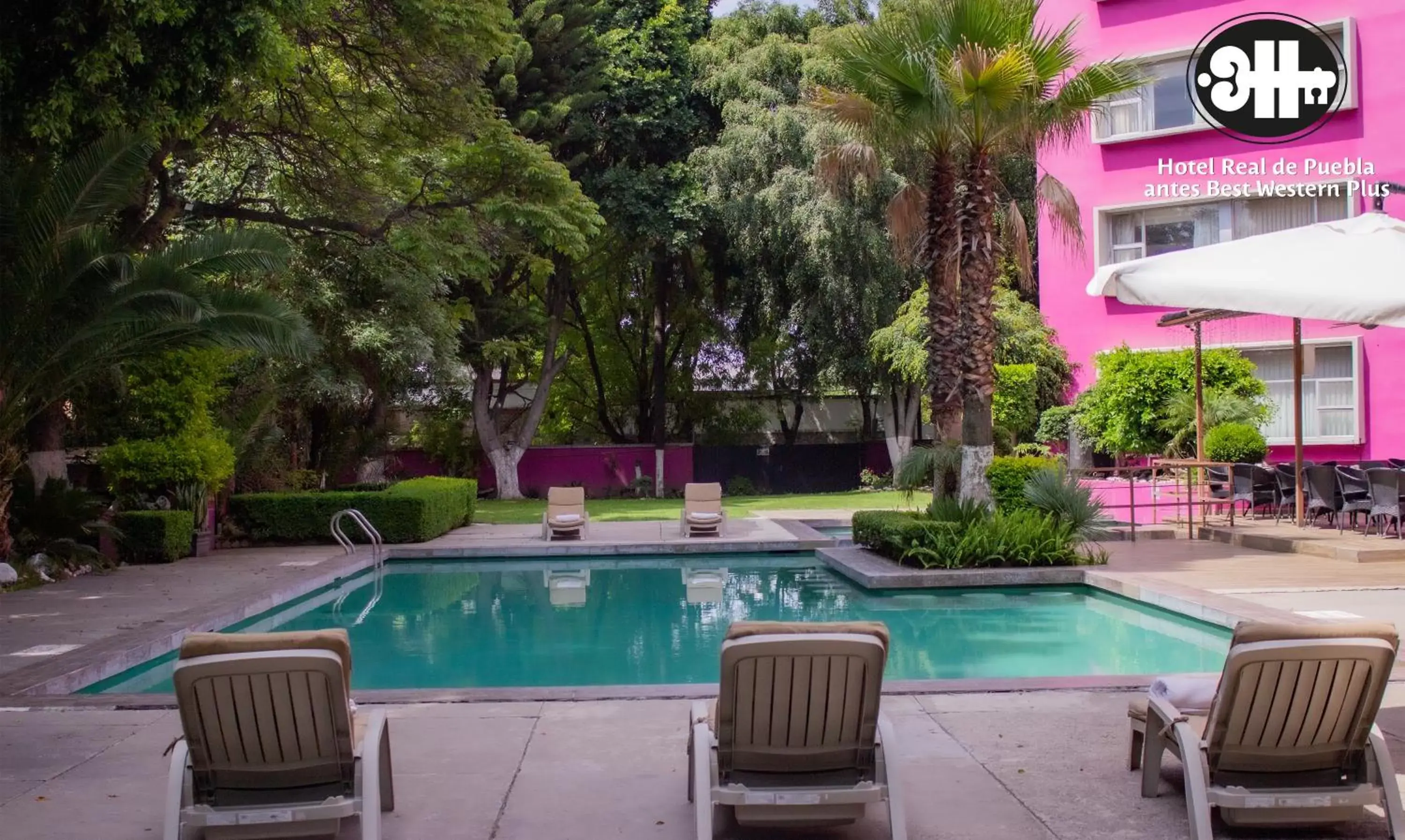 Swimming Pool in Hotel Real de Puebla