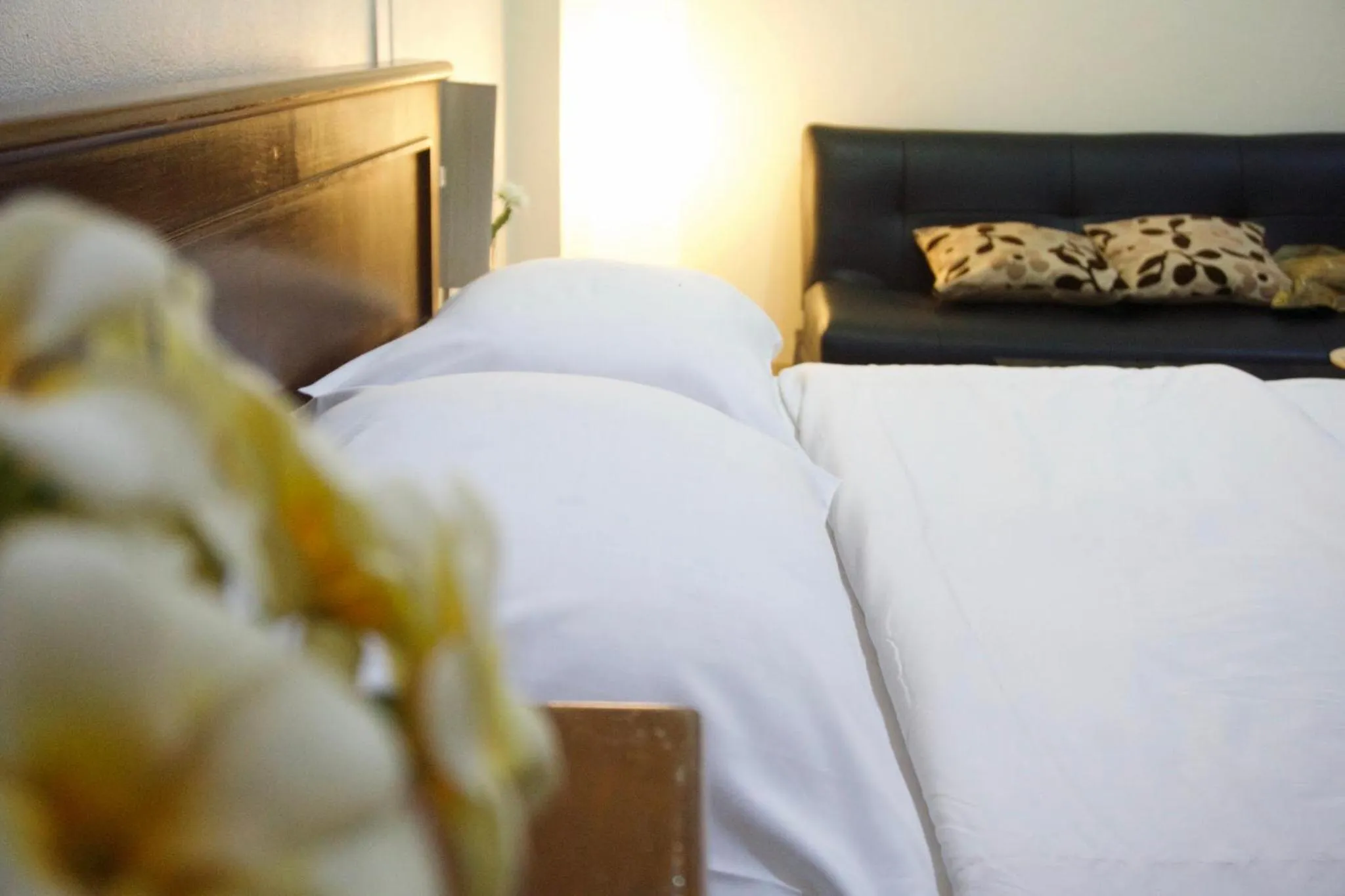 Bed in Baan Boonanan Apartment