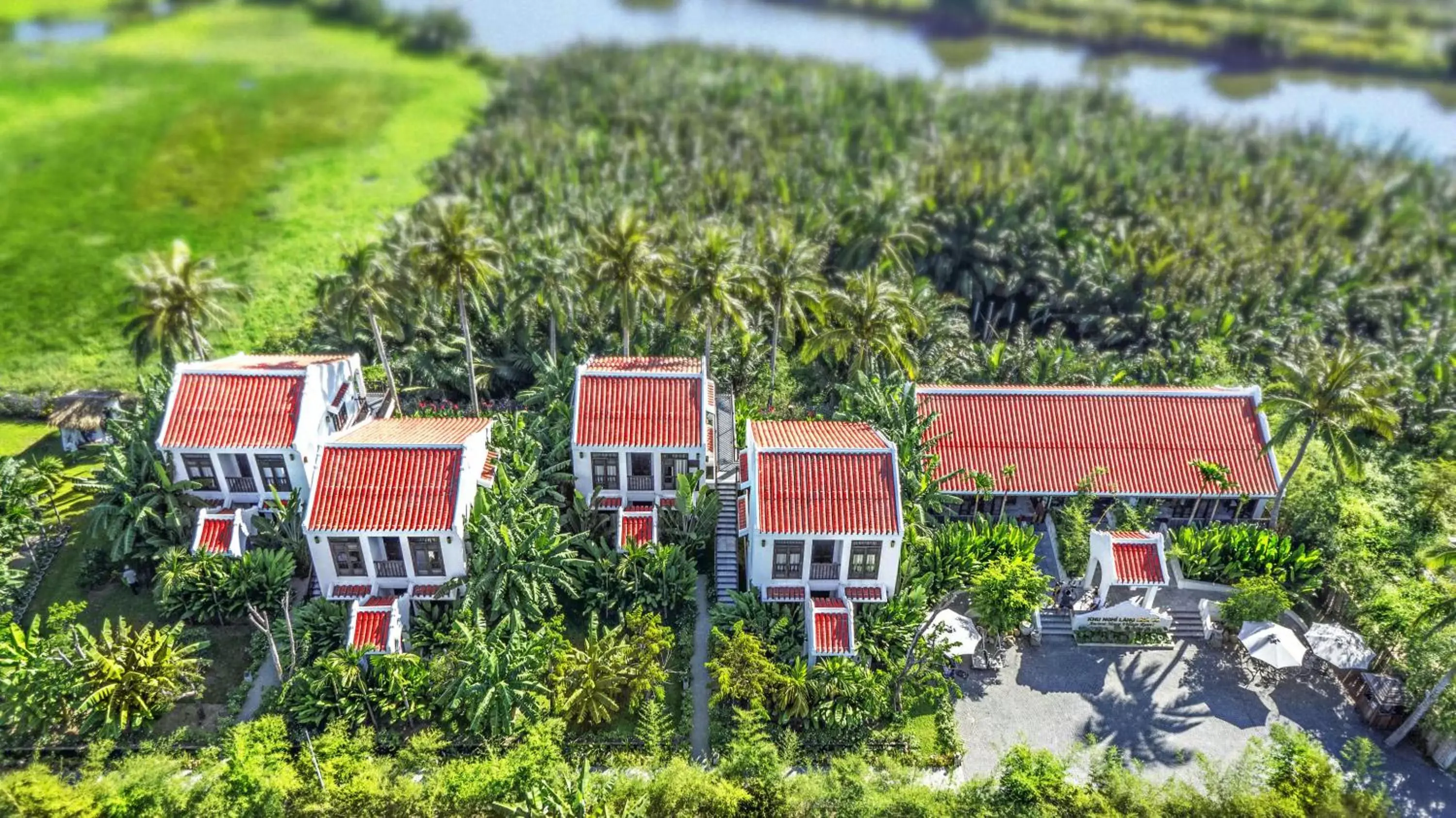 View (from property/room), Bird's-eye View in Legacy Hoi An Resort - formerly Ancient House Village Resort & Spa