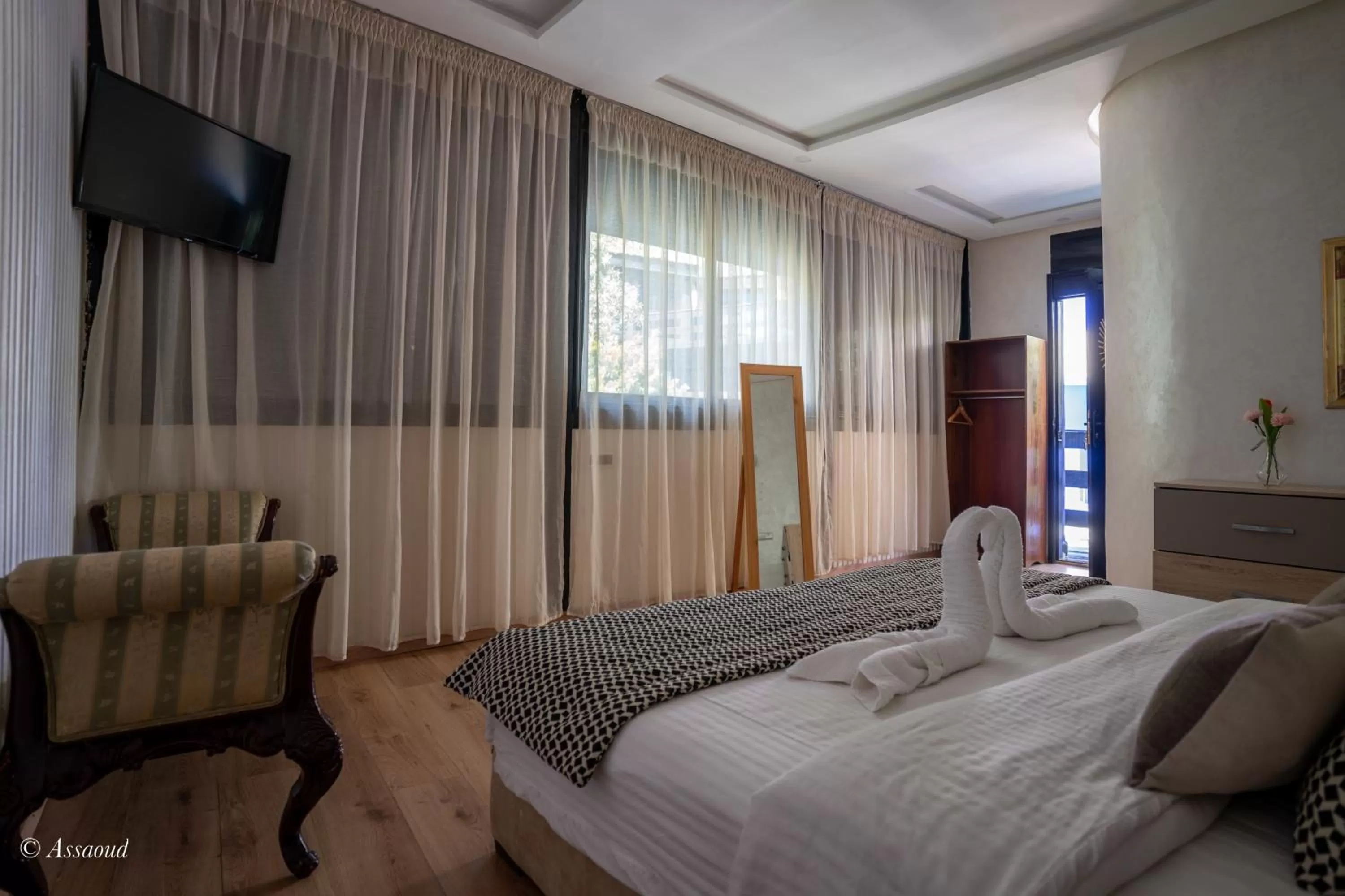 Bed in Hôtel ZIRYAB