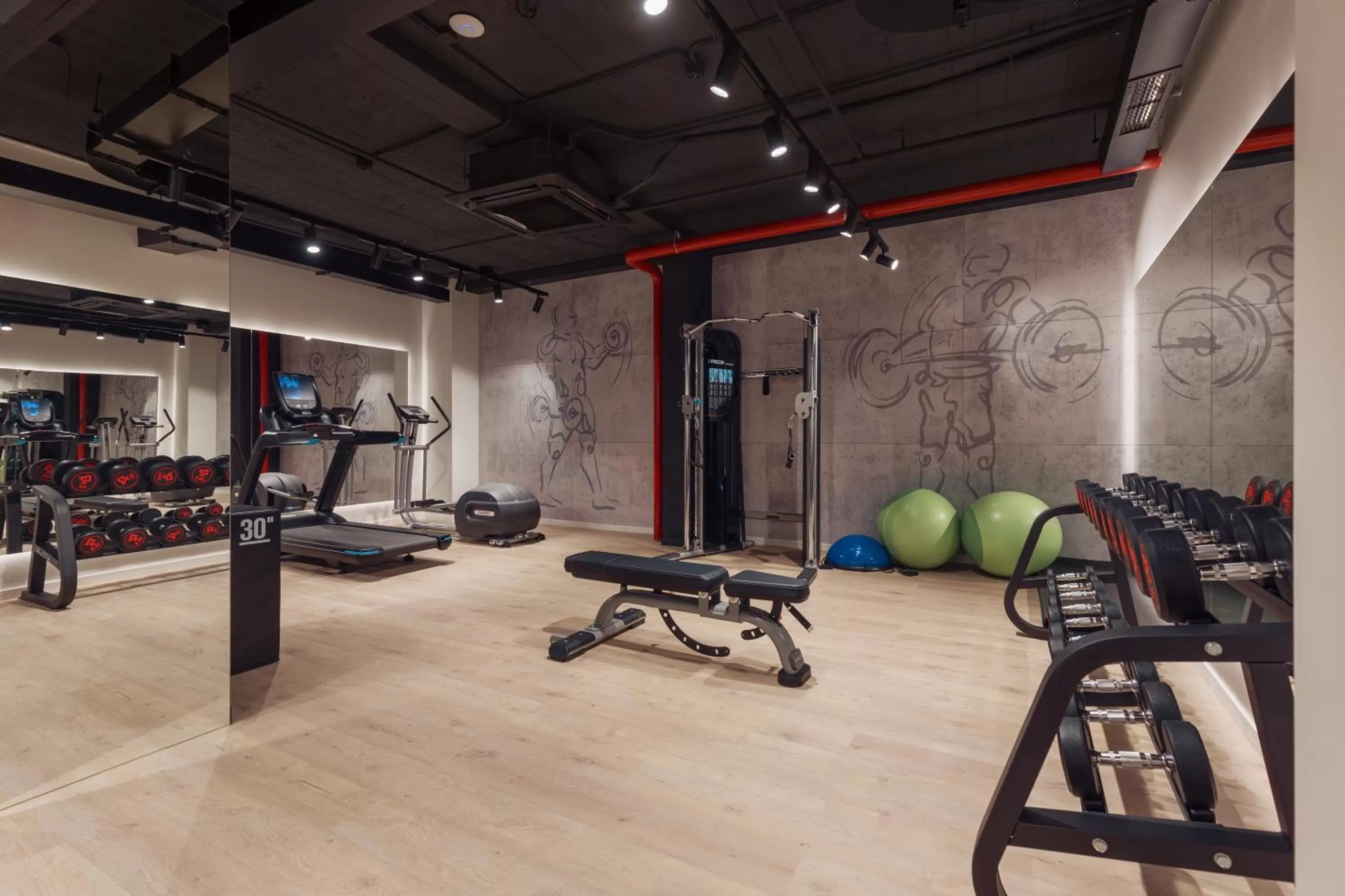 Fitness centre/facilities in Hotel Harmonia by Dukley