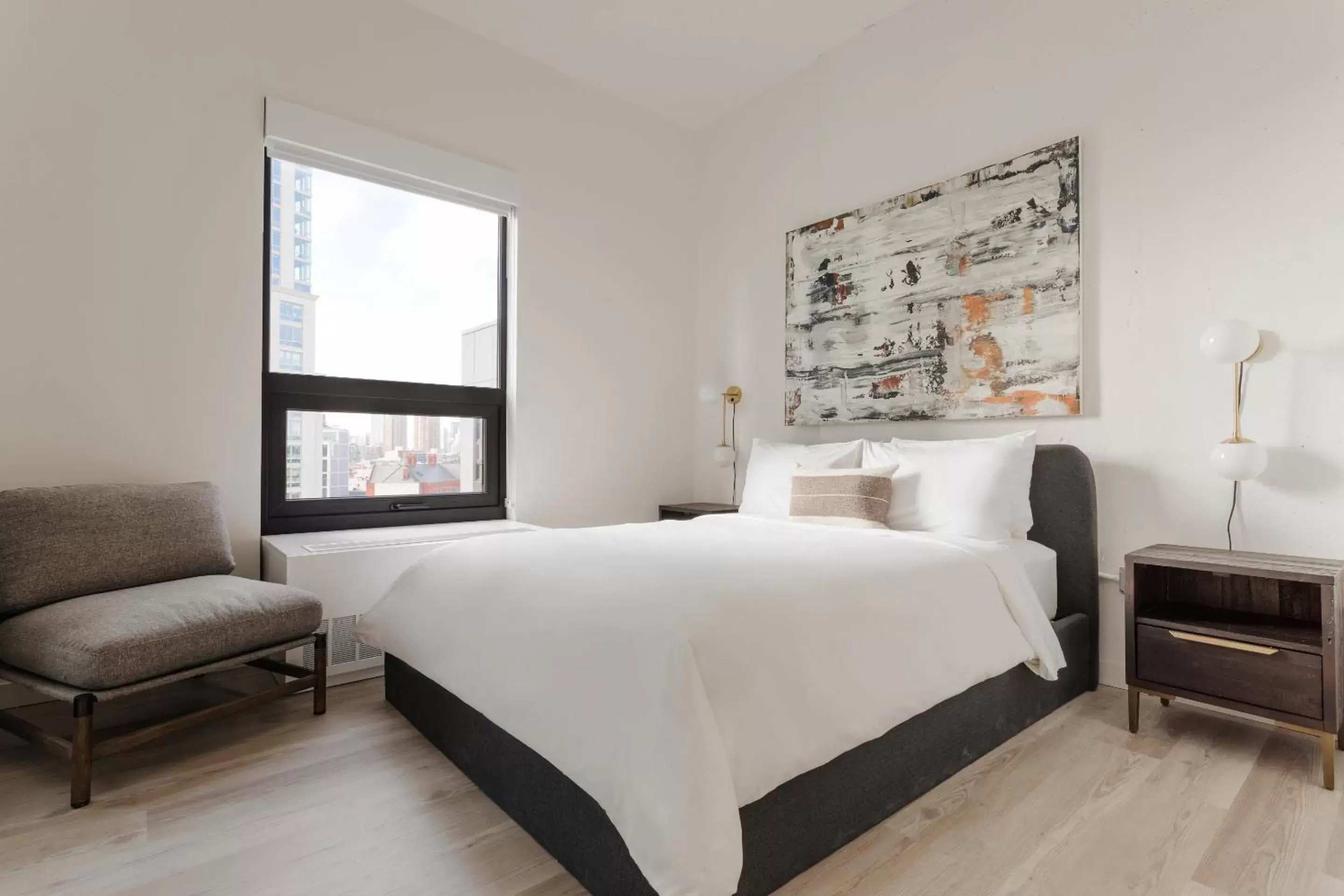 Living room, Bed in Sonder Court Square