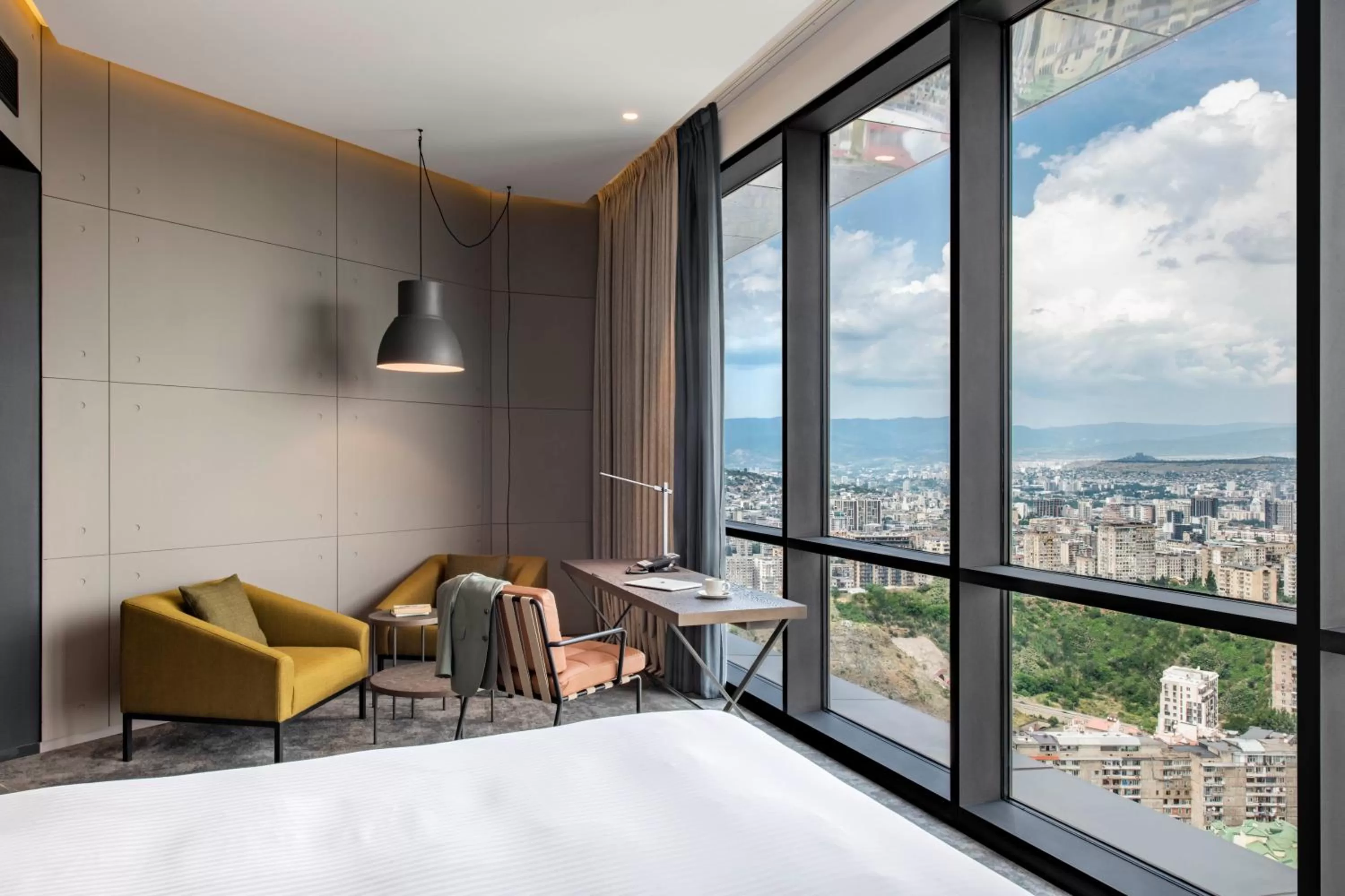 Seating area in Pullman Tbilisi Axis Towers