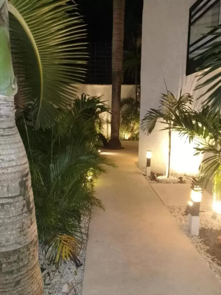 Garden view in Seven Boutique Apartments Cancún