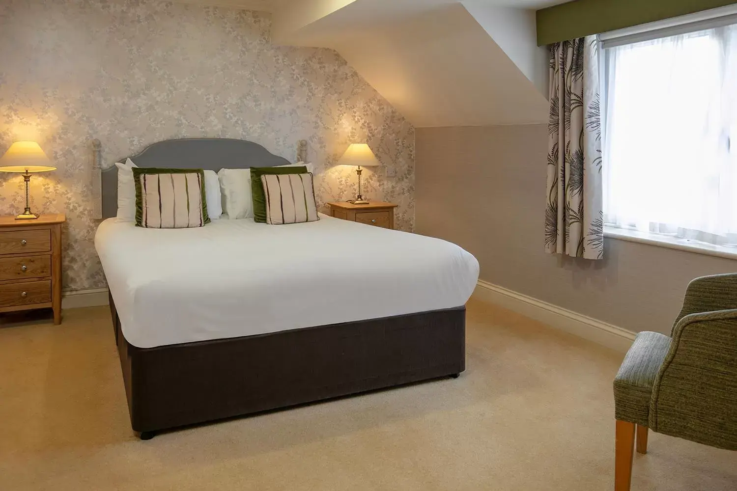 Bedroom, Bed in Kings Lynn Knights Hill Hotel & Spa, BW Signature Collection