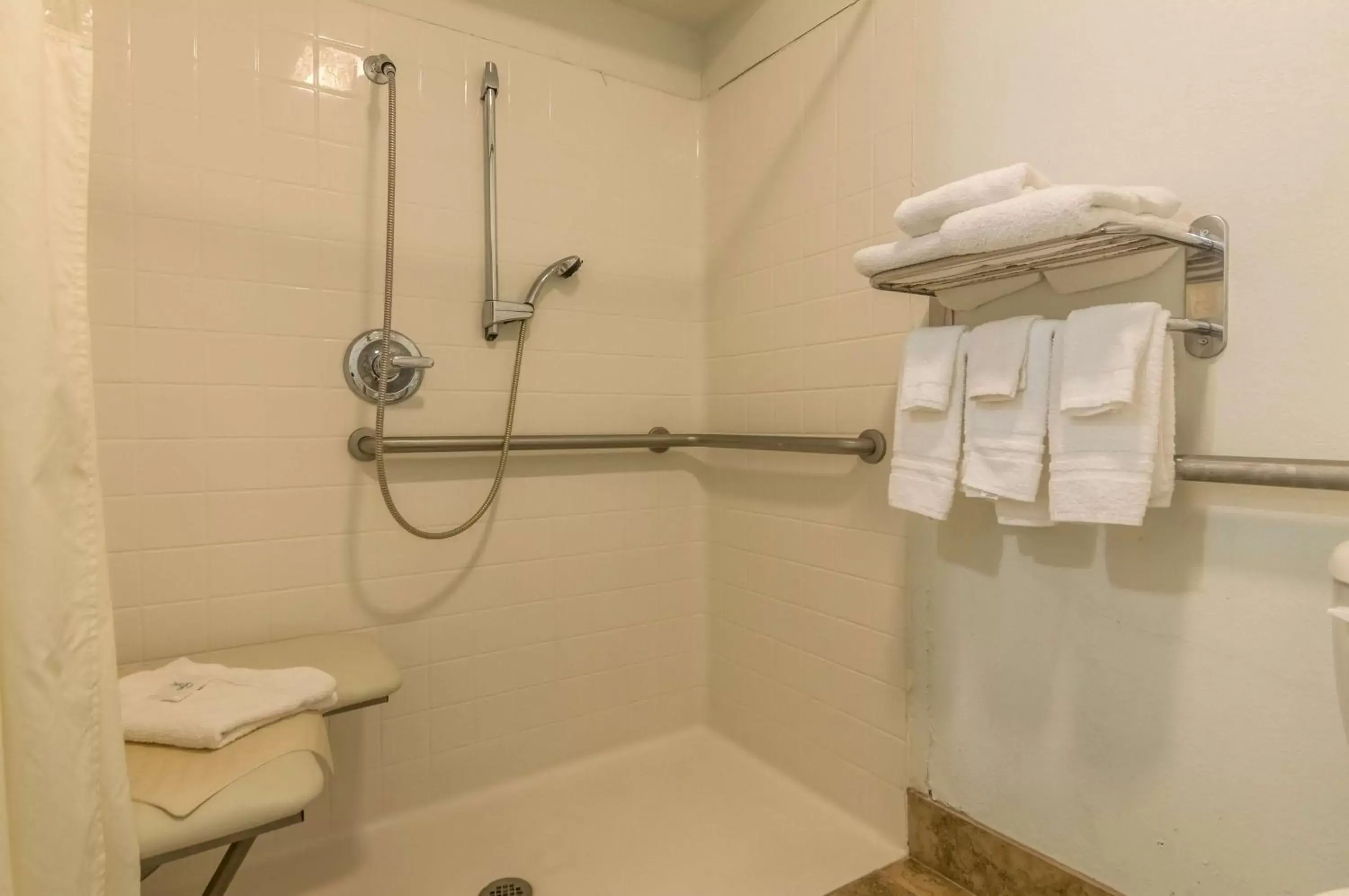 Shower, Bathroom in Studio 6-Lubbock, TX - Medical Center