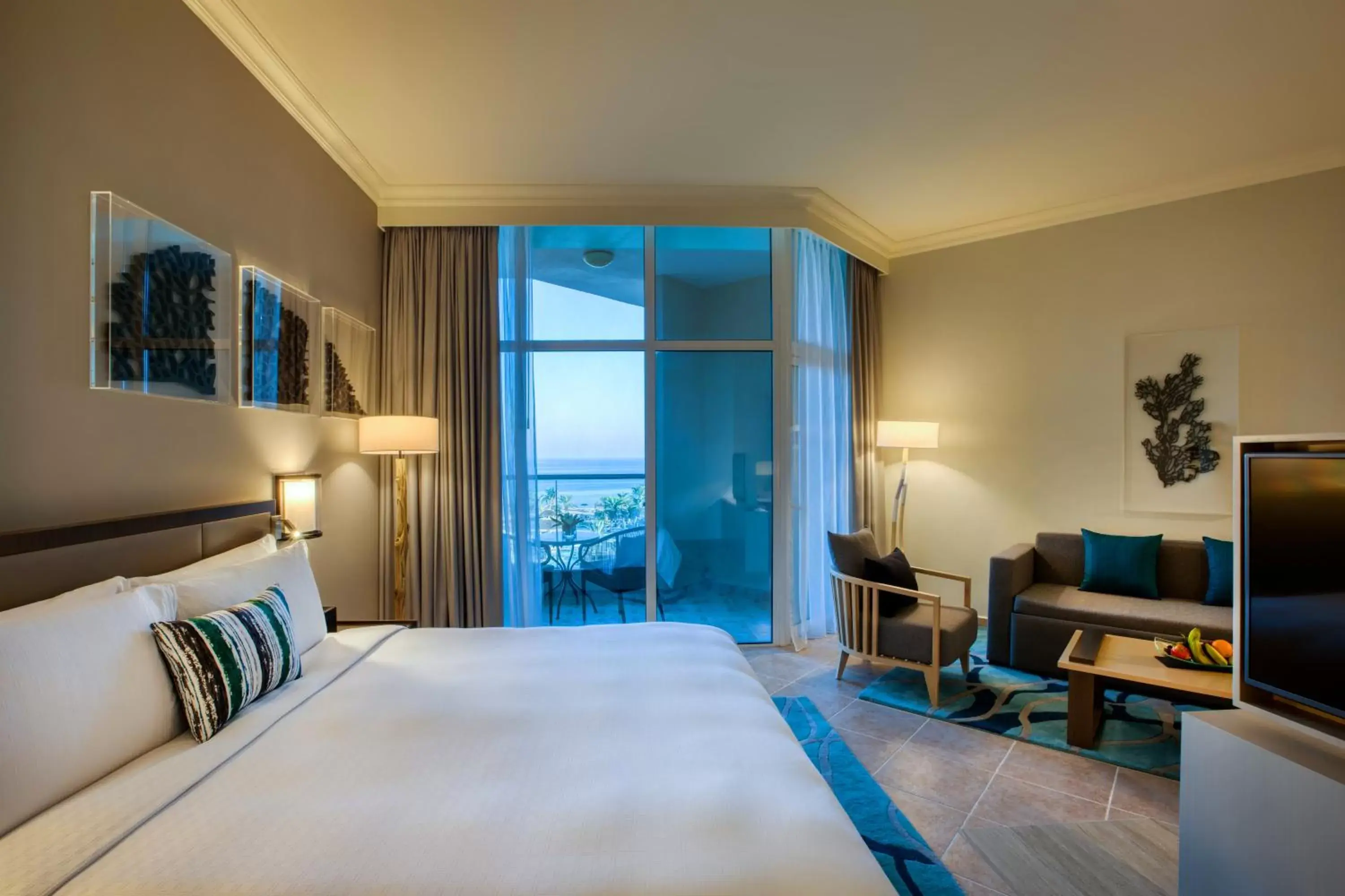 Bed in Fujairah Rotana Resort & Spa - Al Aqah Beach