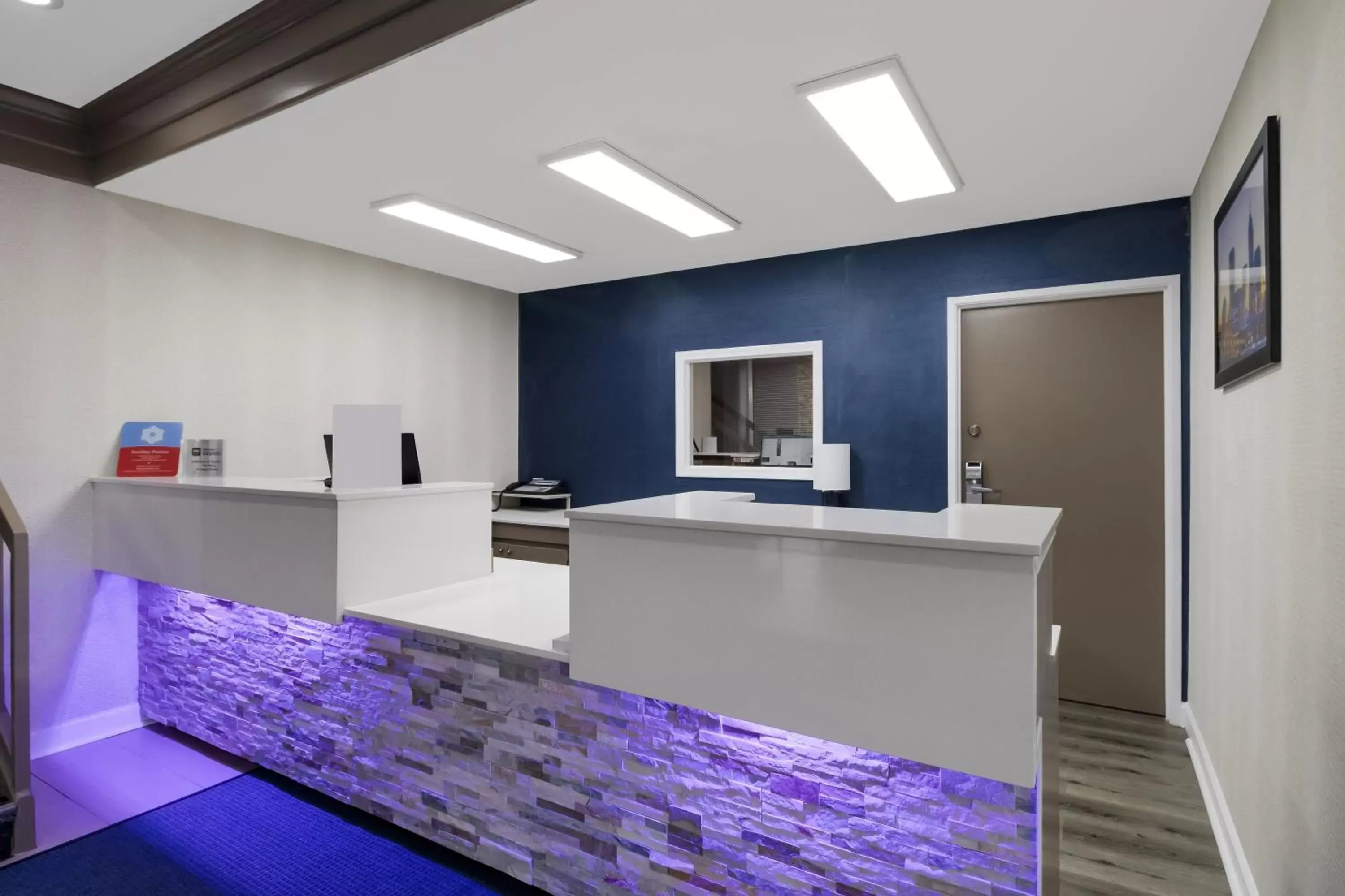 Lobby or reception in Quality Inn South Bend near Notre Dame Lobby or reception in Quality Inn South Bend near Notre Dame