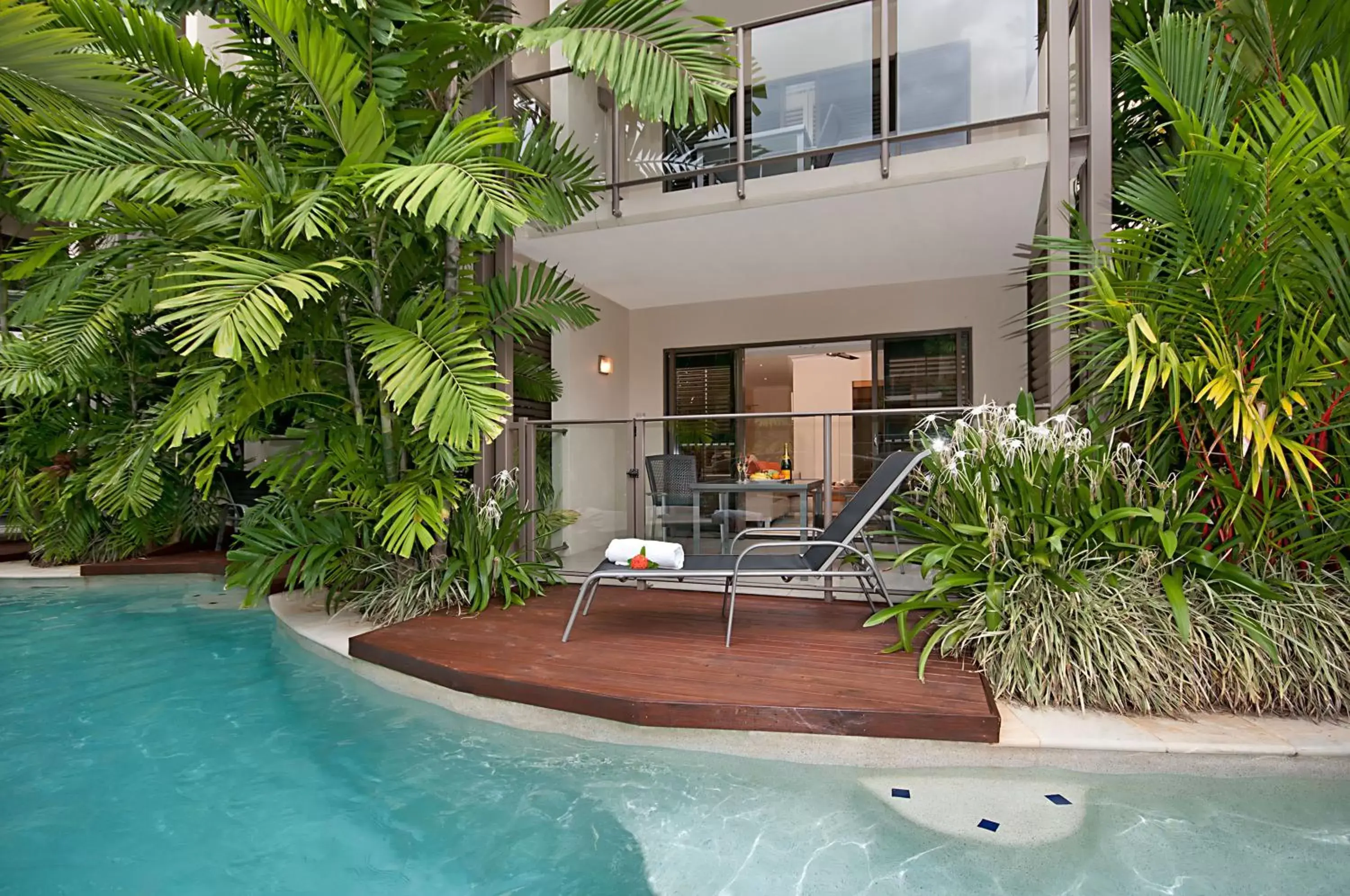 Balcony/Terrace, Swimming Pool in Shantara Resort Port Douglas - Adults Only Retreat