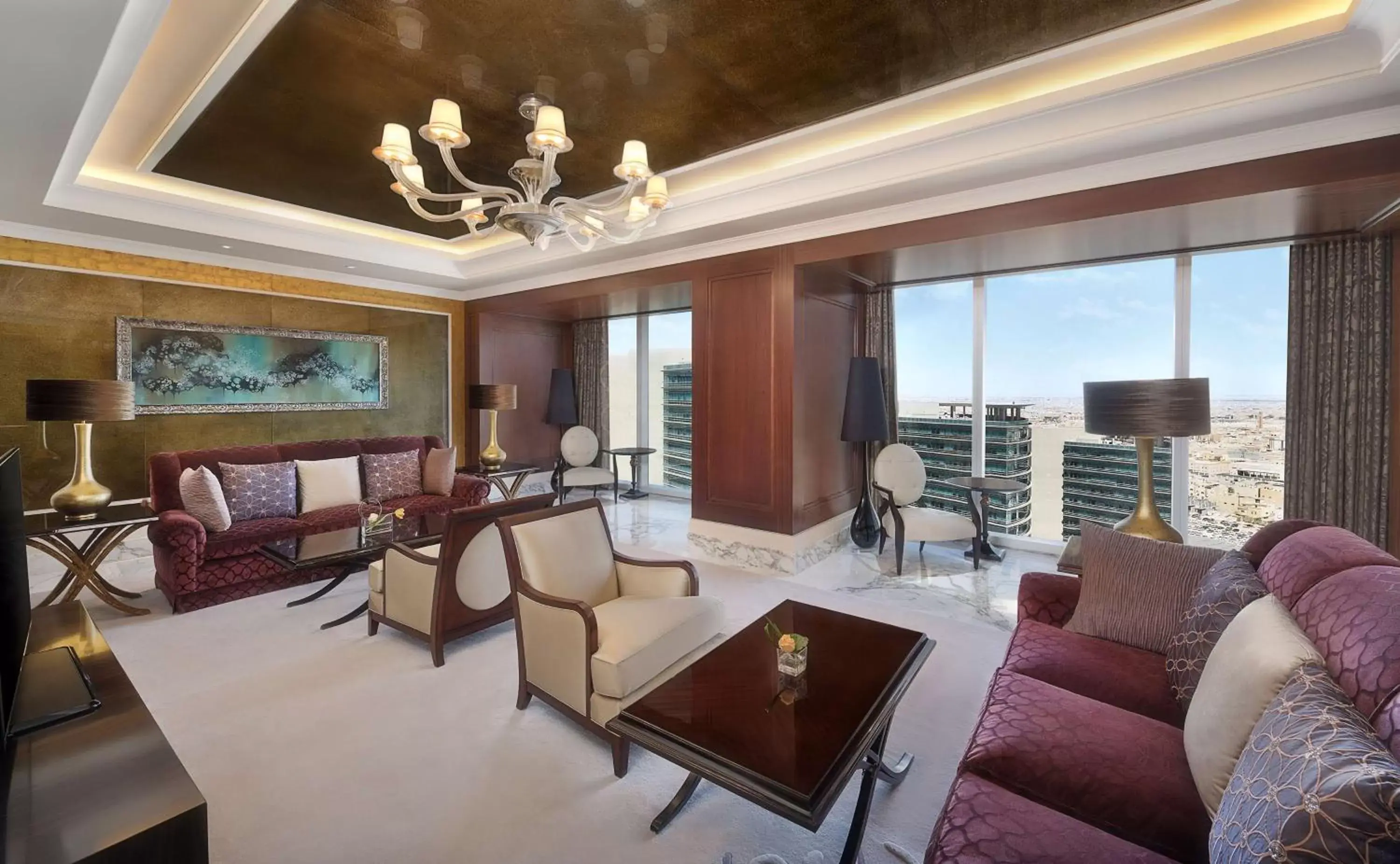 Living room in Hilton Riyadh Hotel & Residences Living room in Hilton Riyadh Hotel & Residences