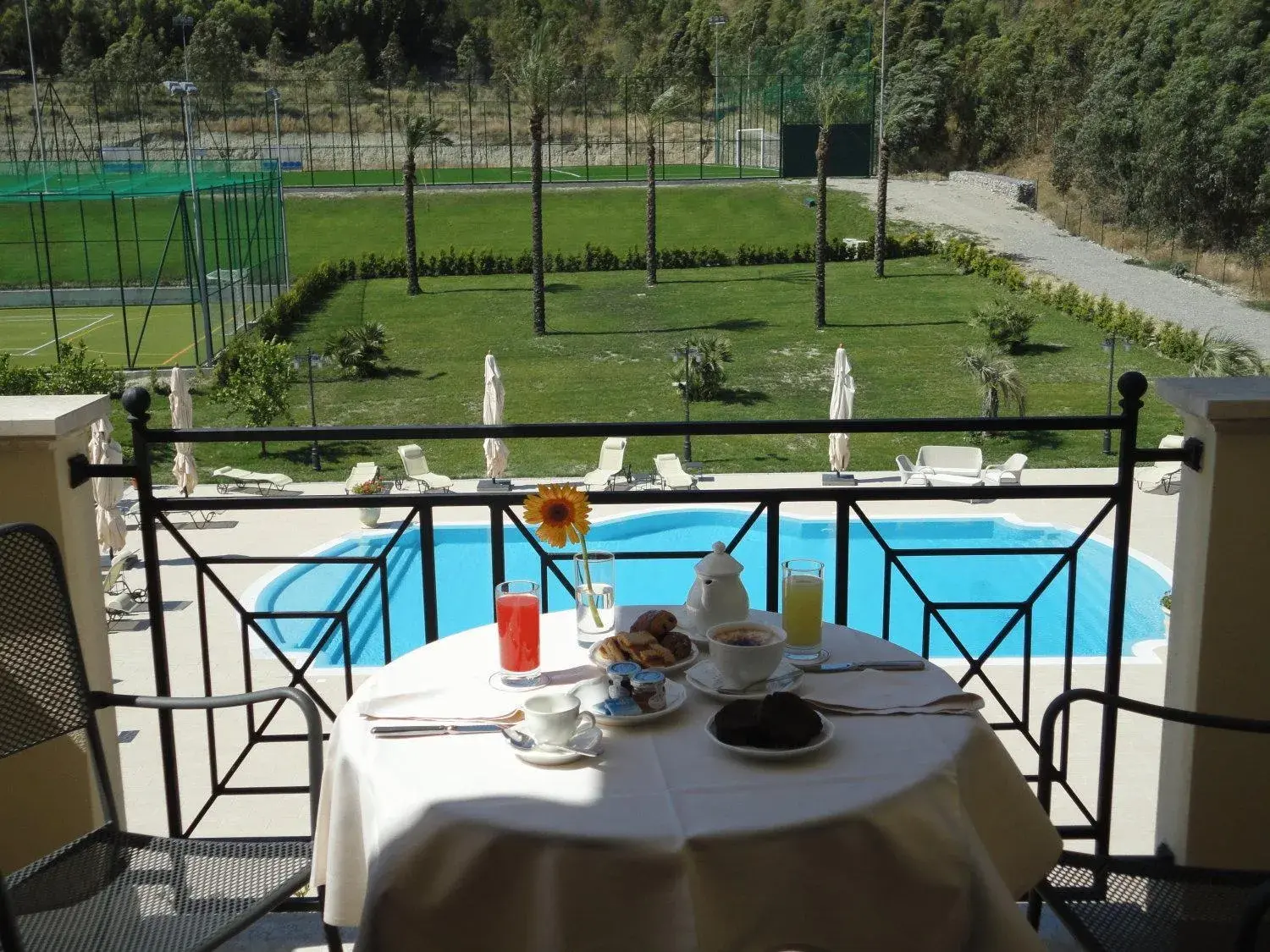 Balcony/Terrace, Pool View in Hotel San Giorgio