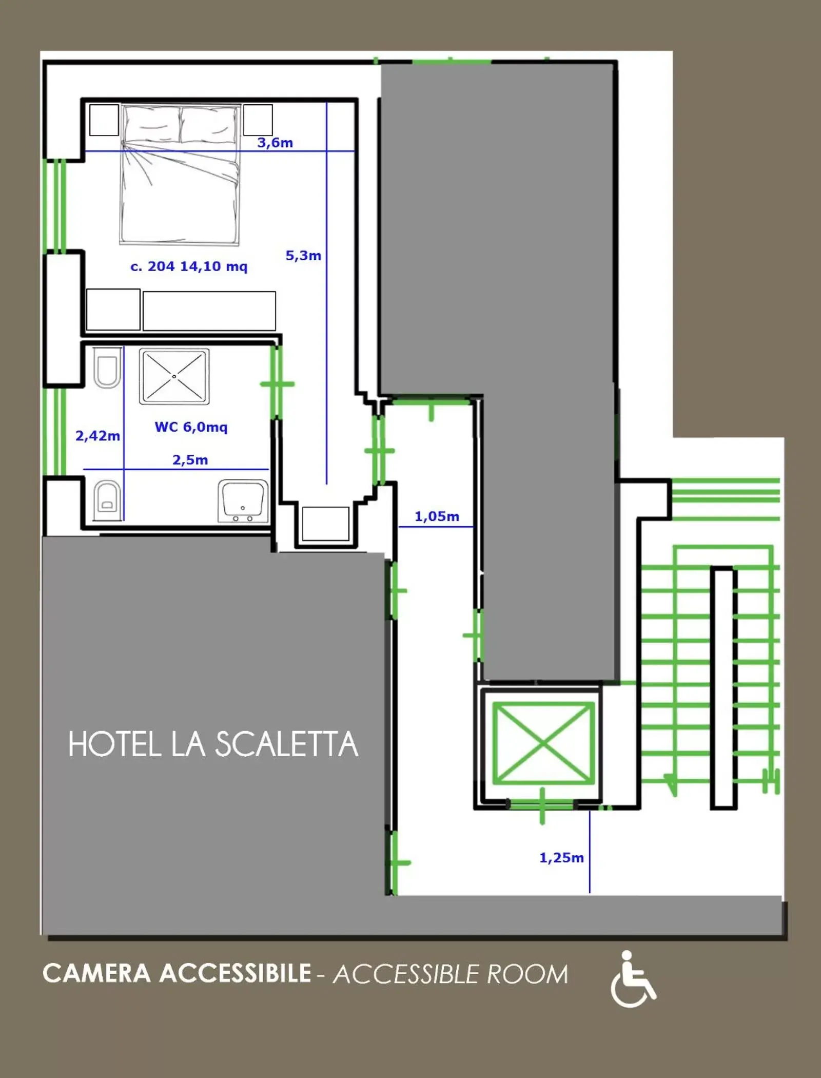 Floor Plan in Hotel La Scaletta