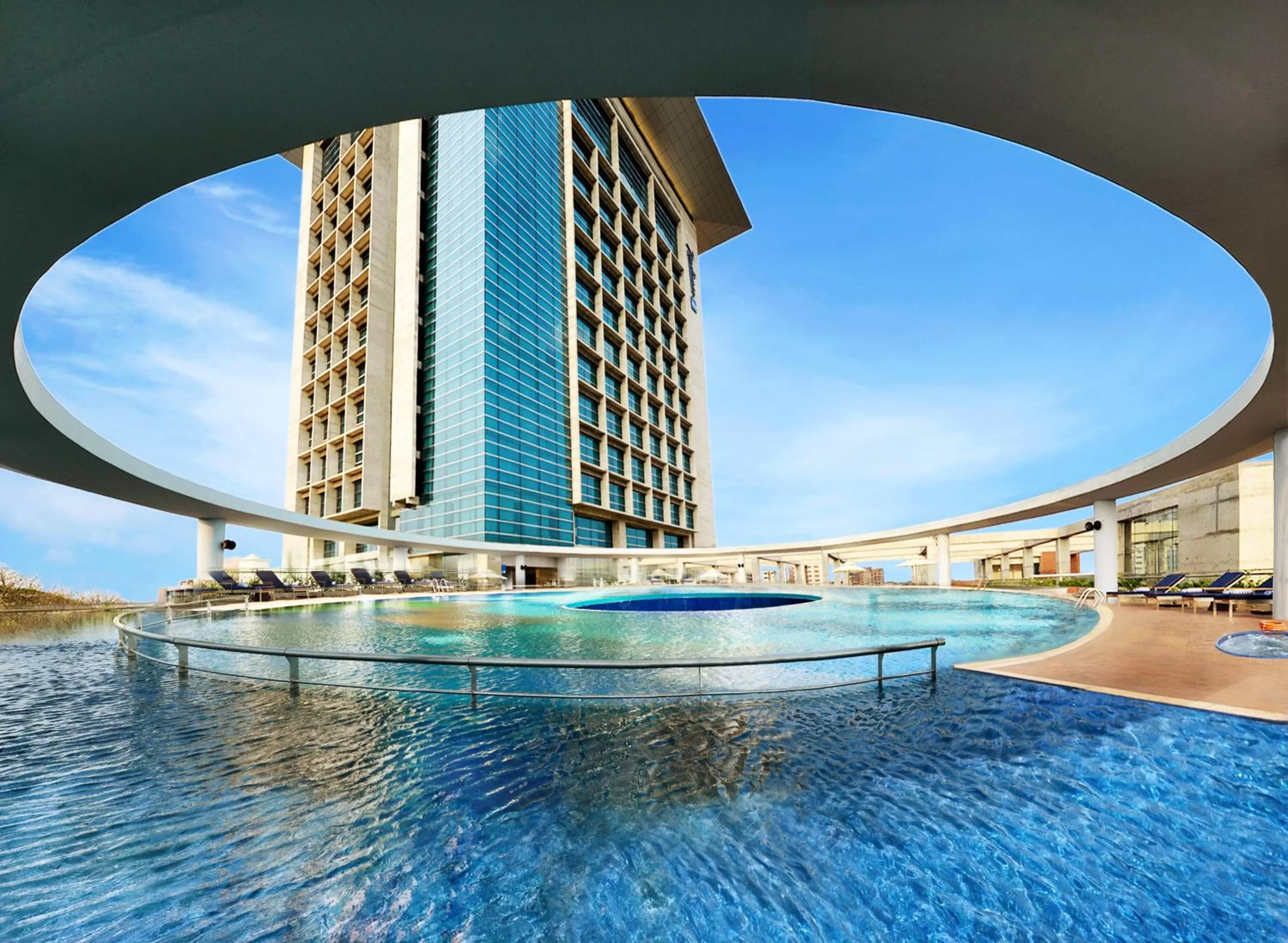 Swimming pool in Radisson Blu Chattogram Bay View
