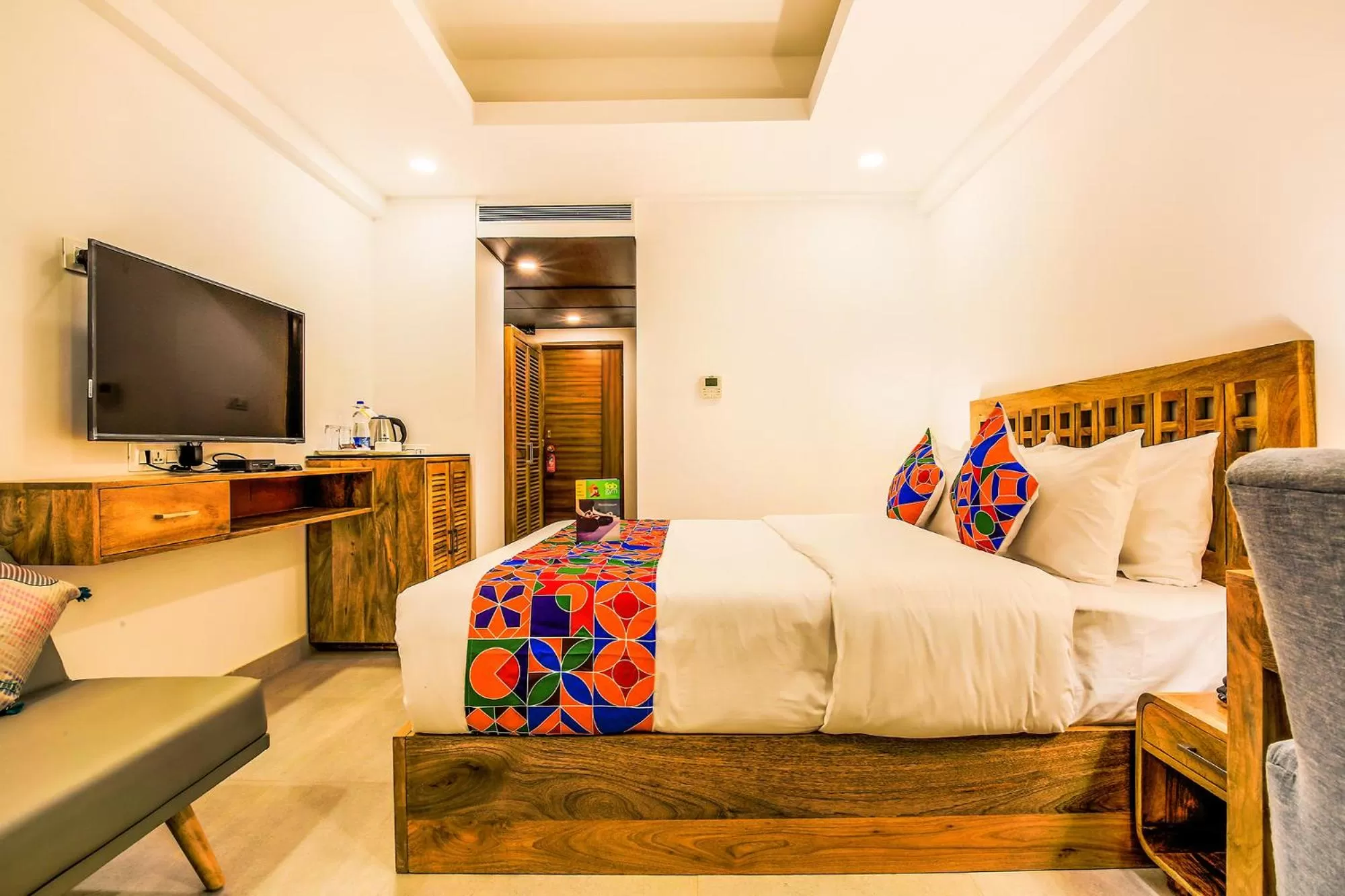 Bedroom in FabHotel Casa Kiara With Pool Side Bar - Nr Calangute Beach