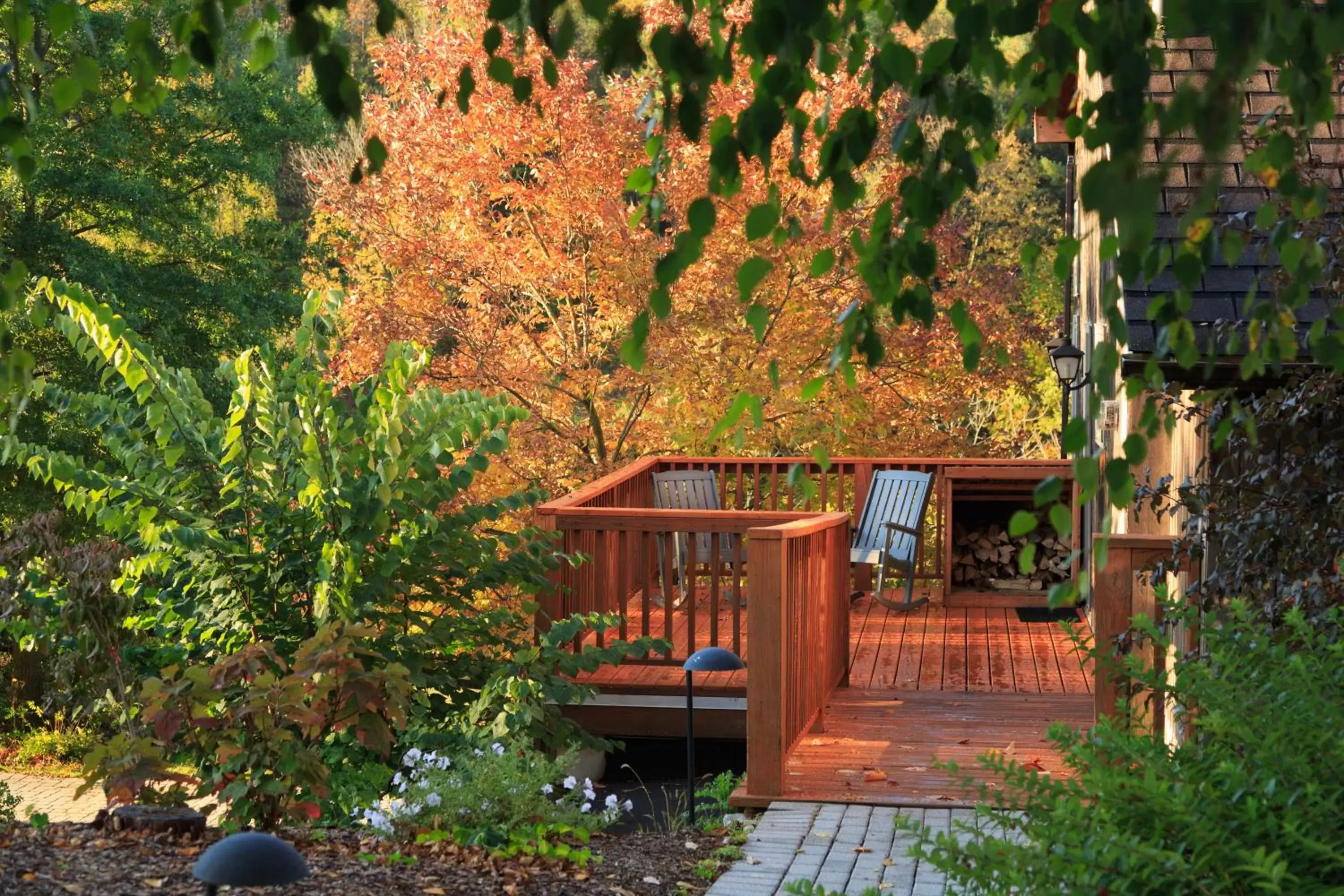 Patio in Glasbern Country Inn Historic Hotels of America