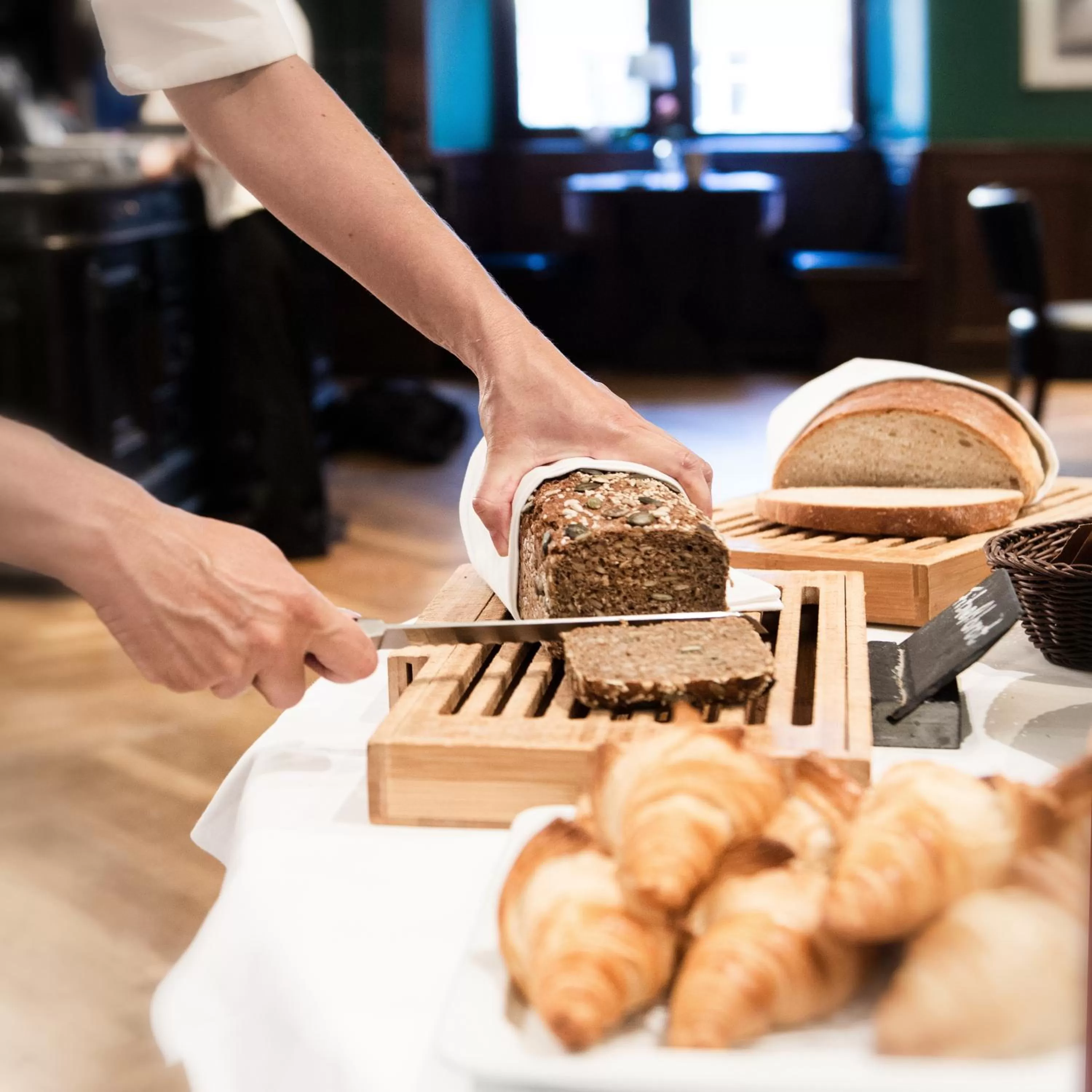 Buffet breakfast in Romantik Hotel Barbarossa