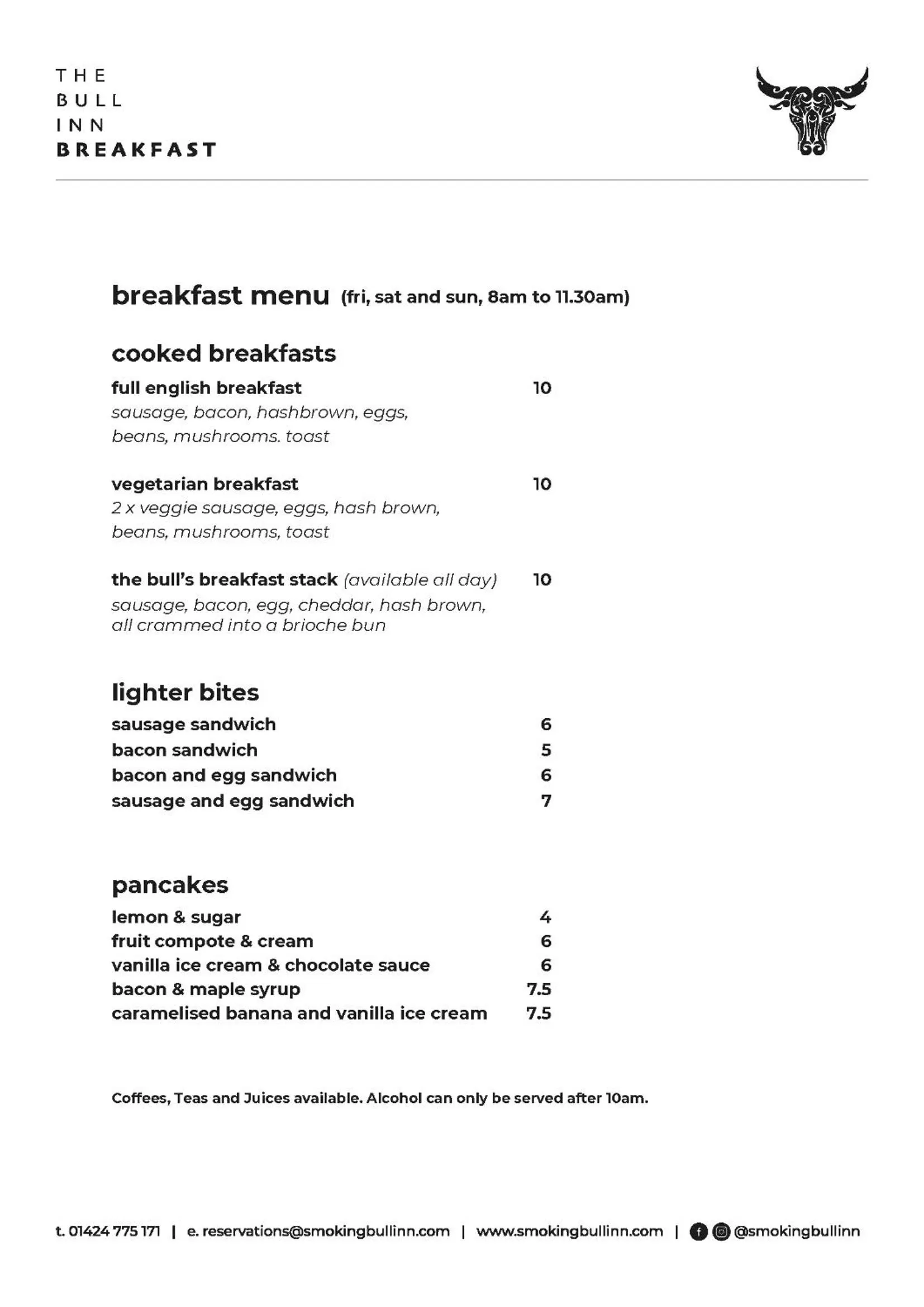 Breakfast in The Bull