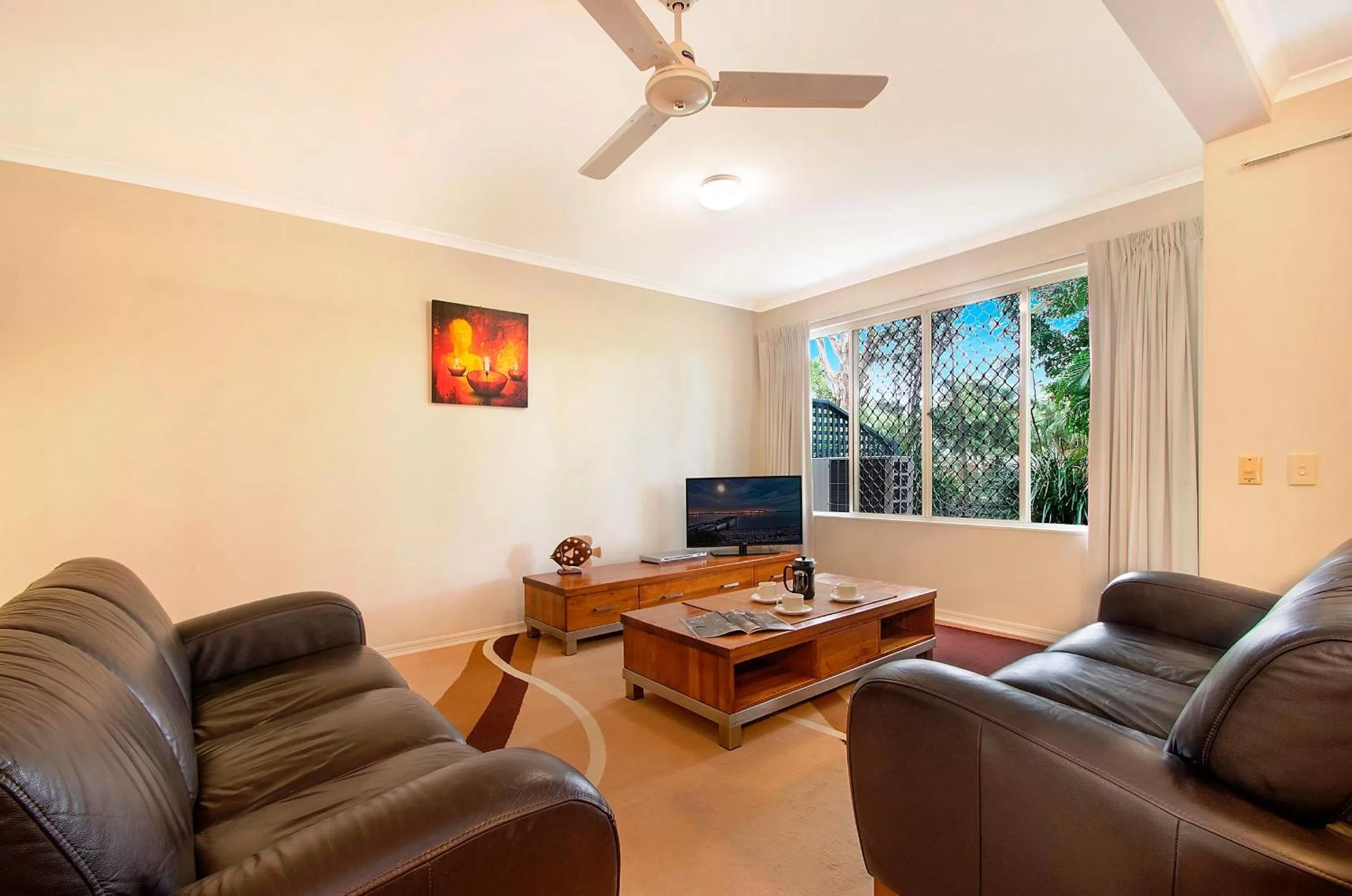 Living room in Ivory Palms Resort Noosa