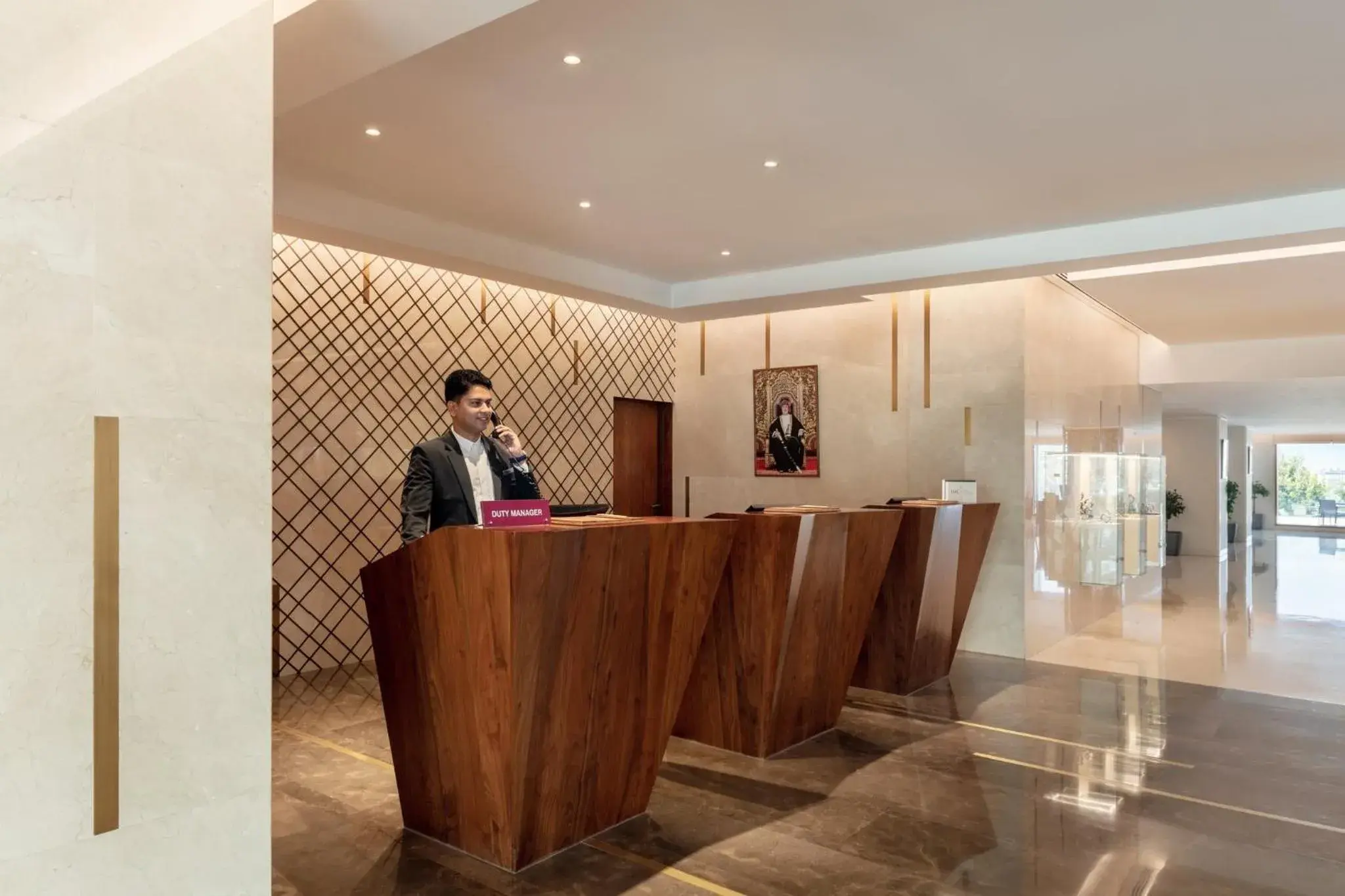 Property building, Lobby/Reception in Crowne Plaza Muscat, an IHG Hotel