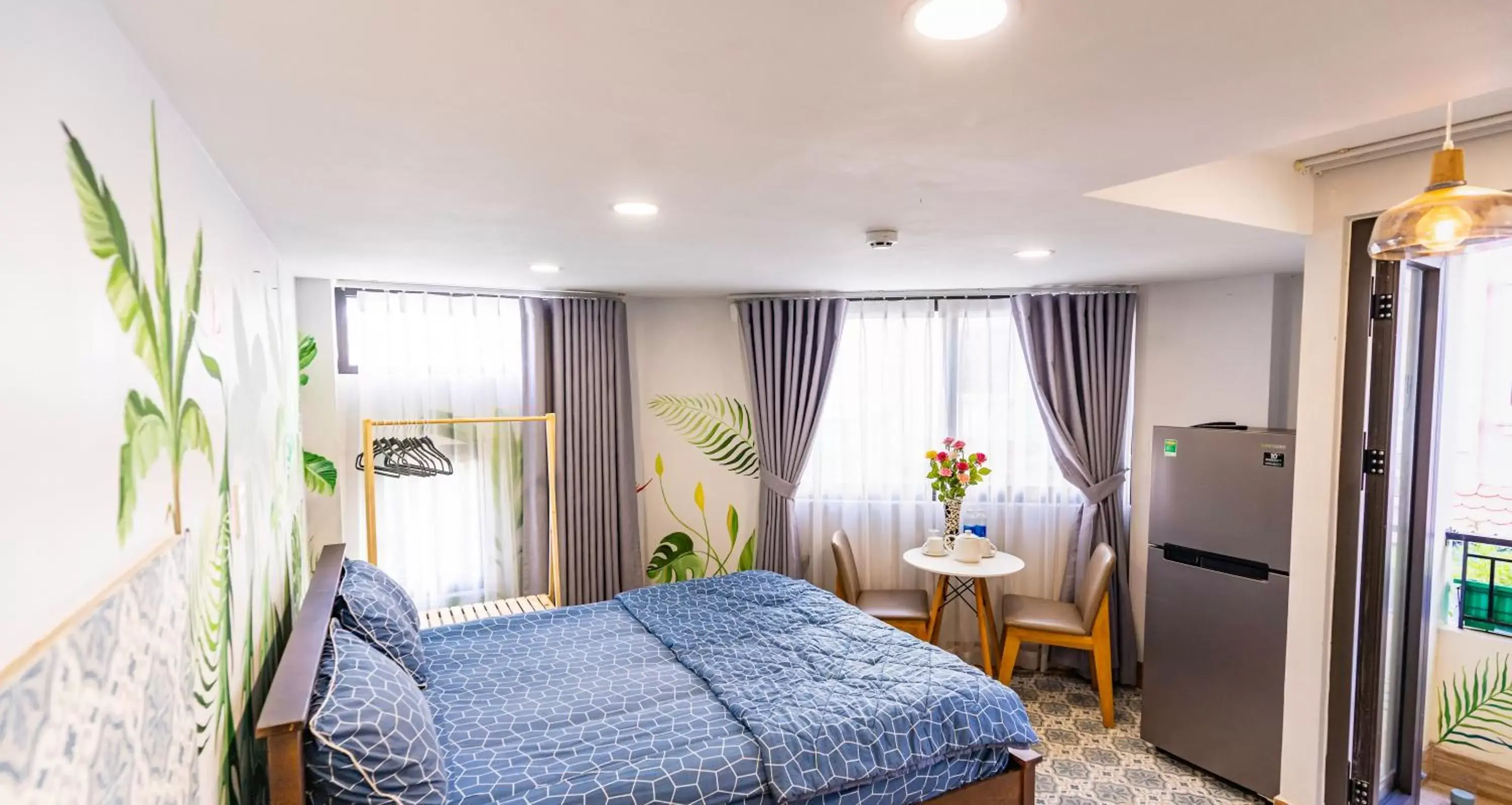 Bed in Cherry Apartment - Thao Dien Centre Bed in Cherry Apartment - Thao Dien Centre