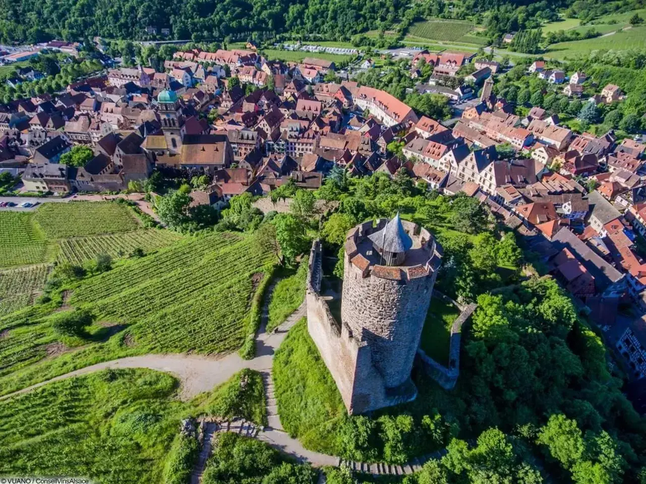 Bird's-eye View in Relais et Châteaux Le Chambard